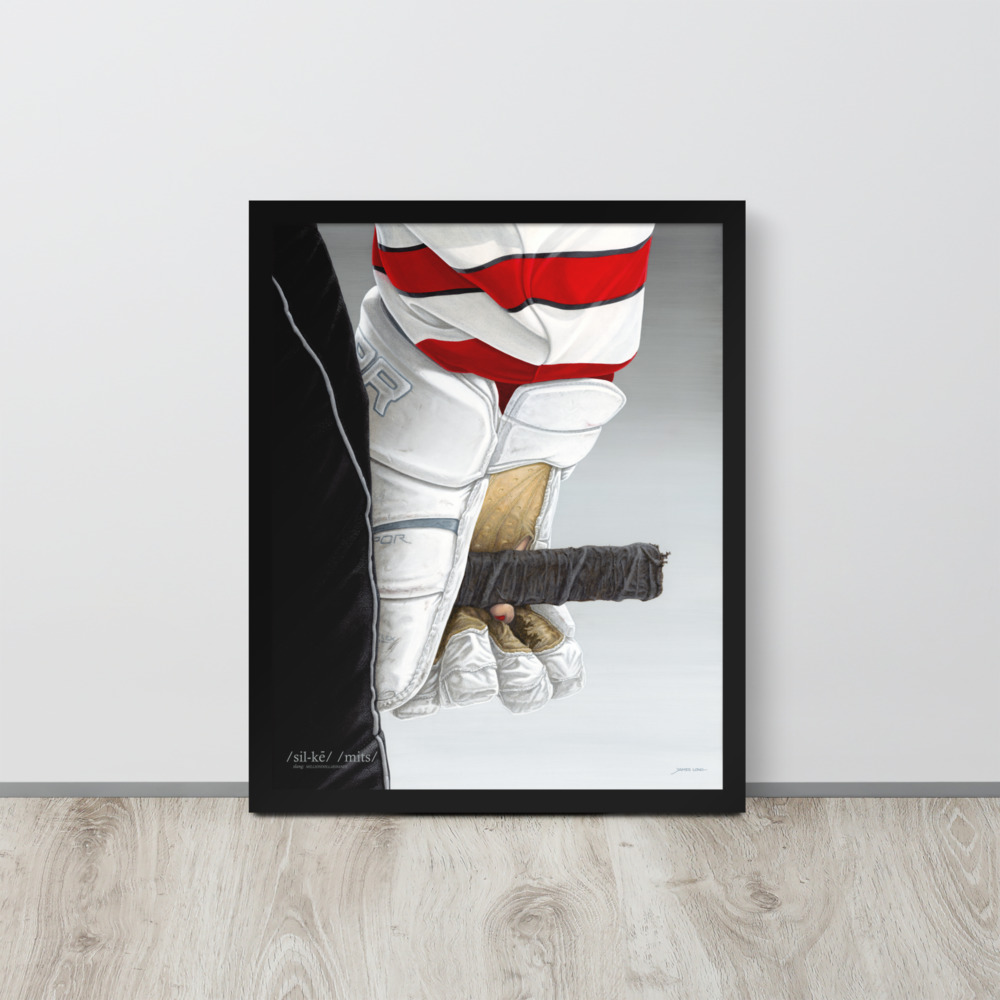 HKY GRL: Silky Mitts with slang Framed poster - Image 6