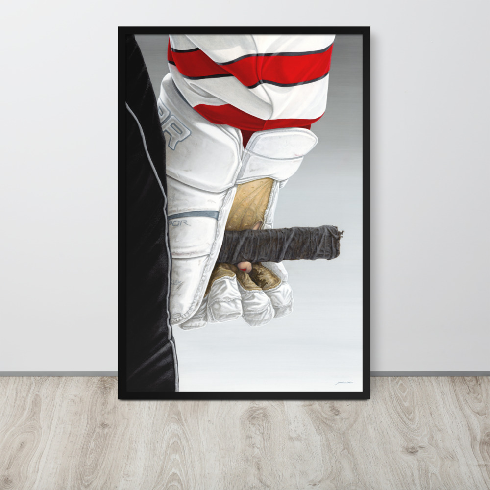 HKY GRL:  Silky Mitts Framed Poster - 24×36