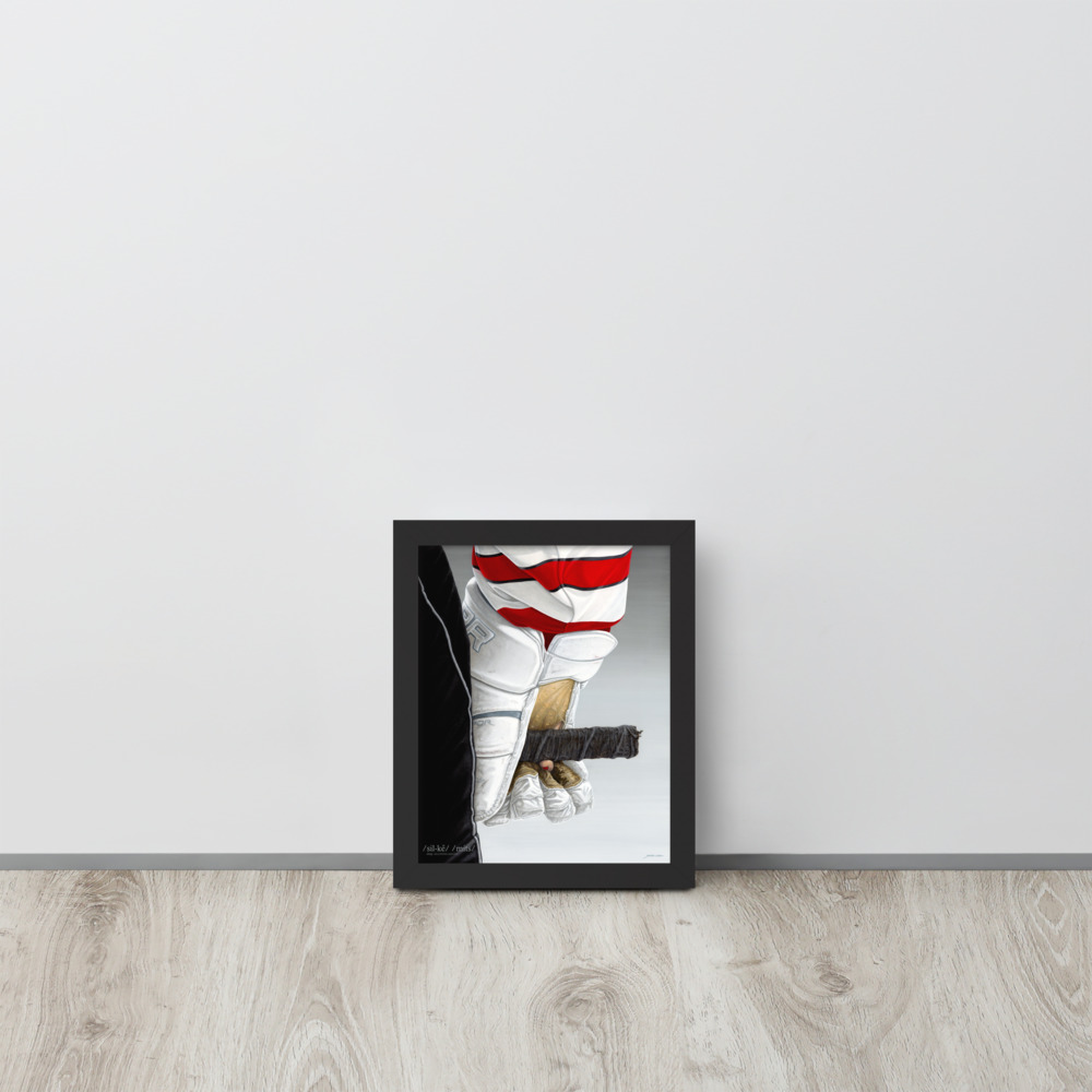 HKY GRL: Silky Mitts with slang Framed poster - Image 2