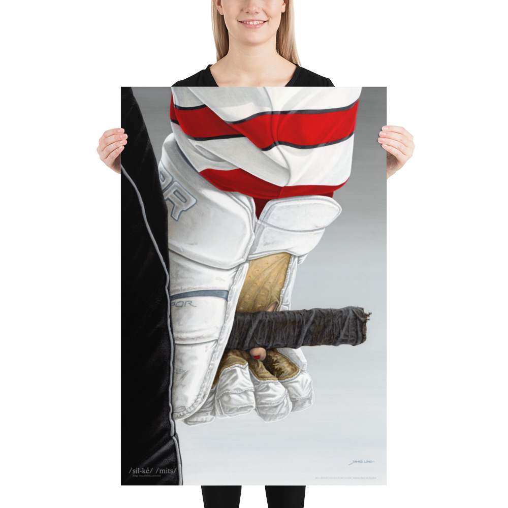 HKY GRL: Silky Mitts with slang Poster