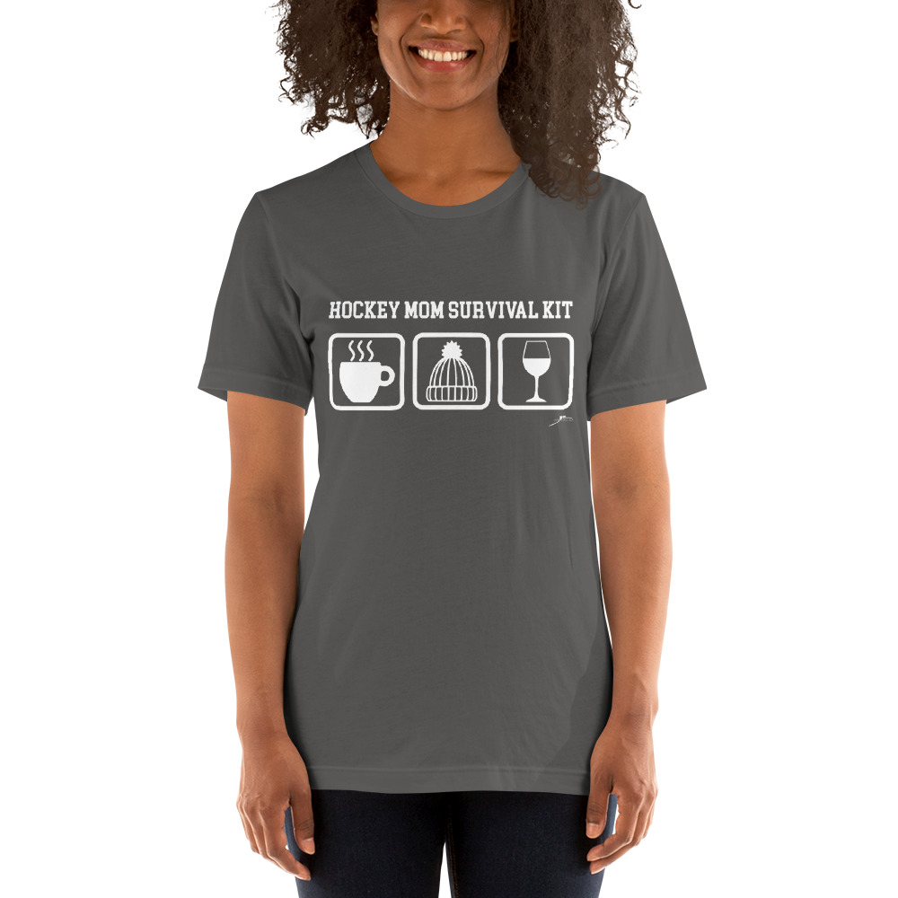HOCKEY MOM SURVIVAL KIT Unisex T-Shirt - Image 5