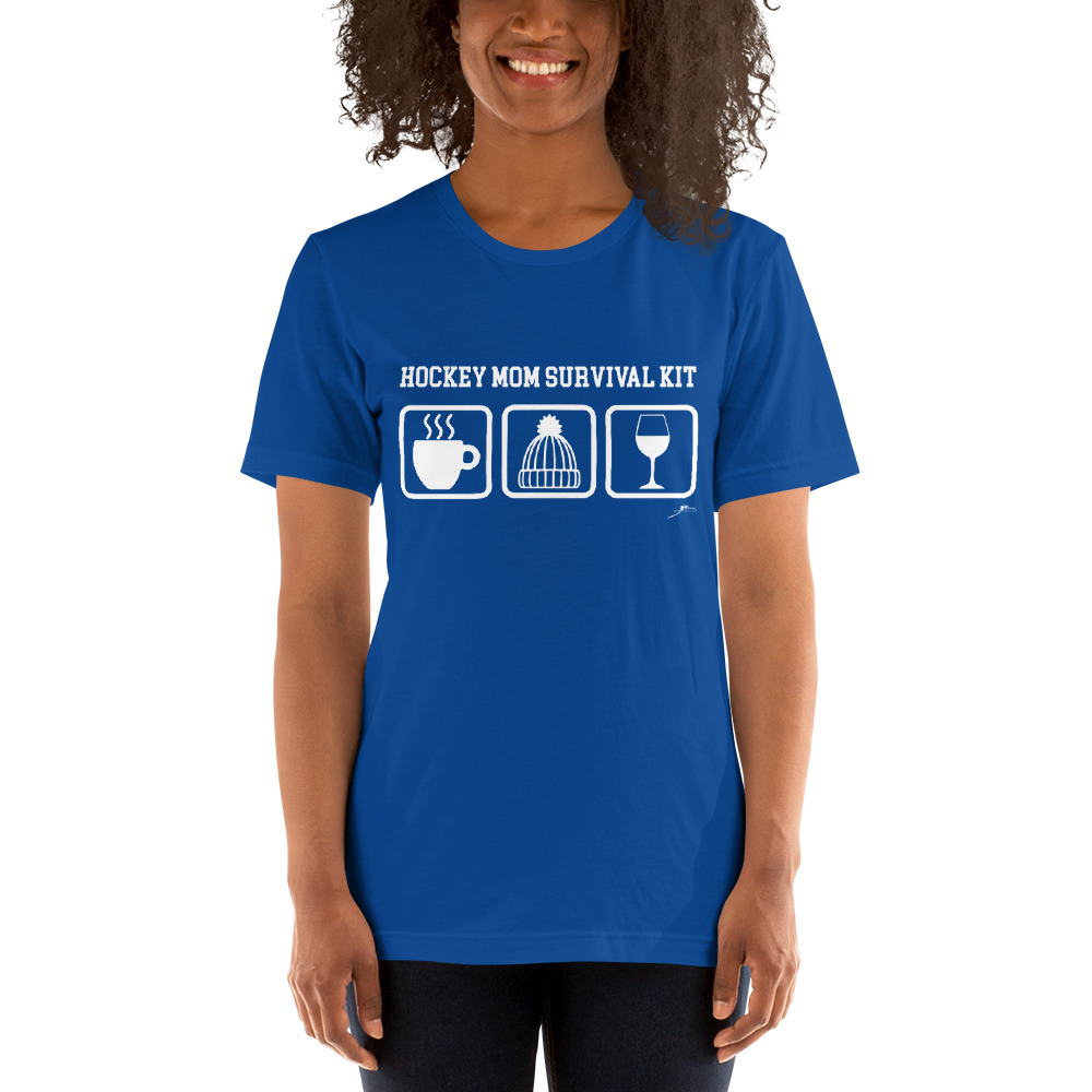 HOCKEY MOM SURVIVAL KIT Unisex T-Shirt - Image 4