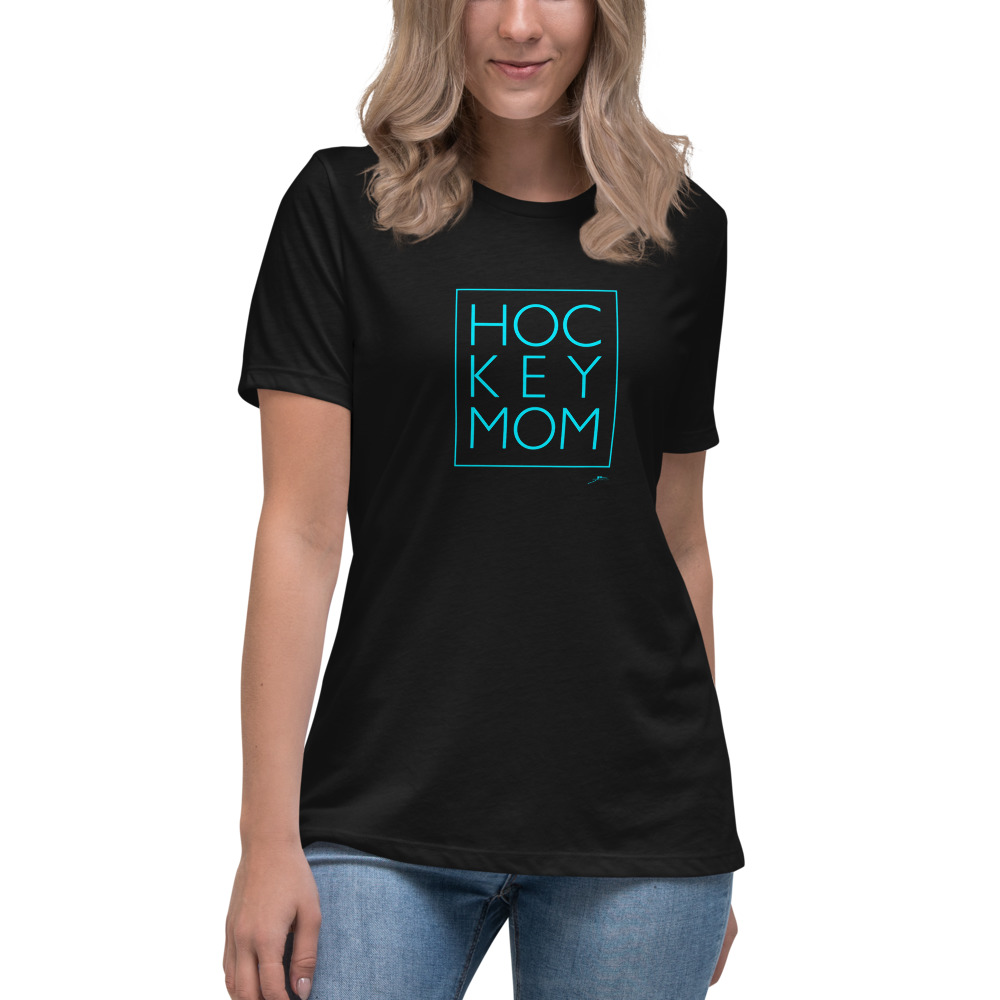HOCKEY MOM Women's Relaxed T-Shirt - Image 3