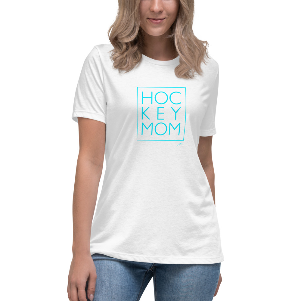 HOCKEY MOM Women's Relaxed T-Shirt - Image 7