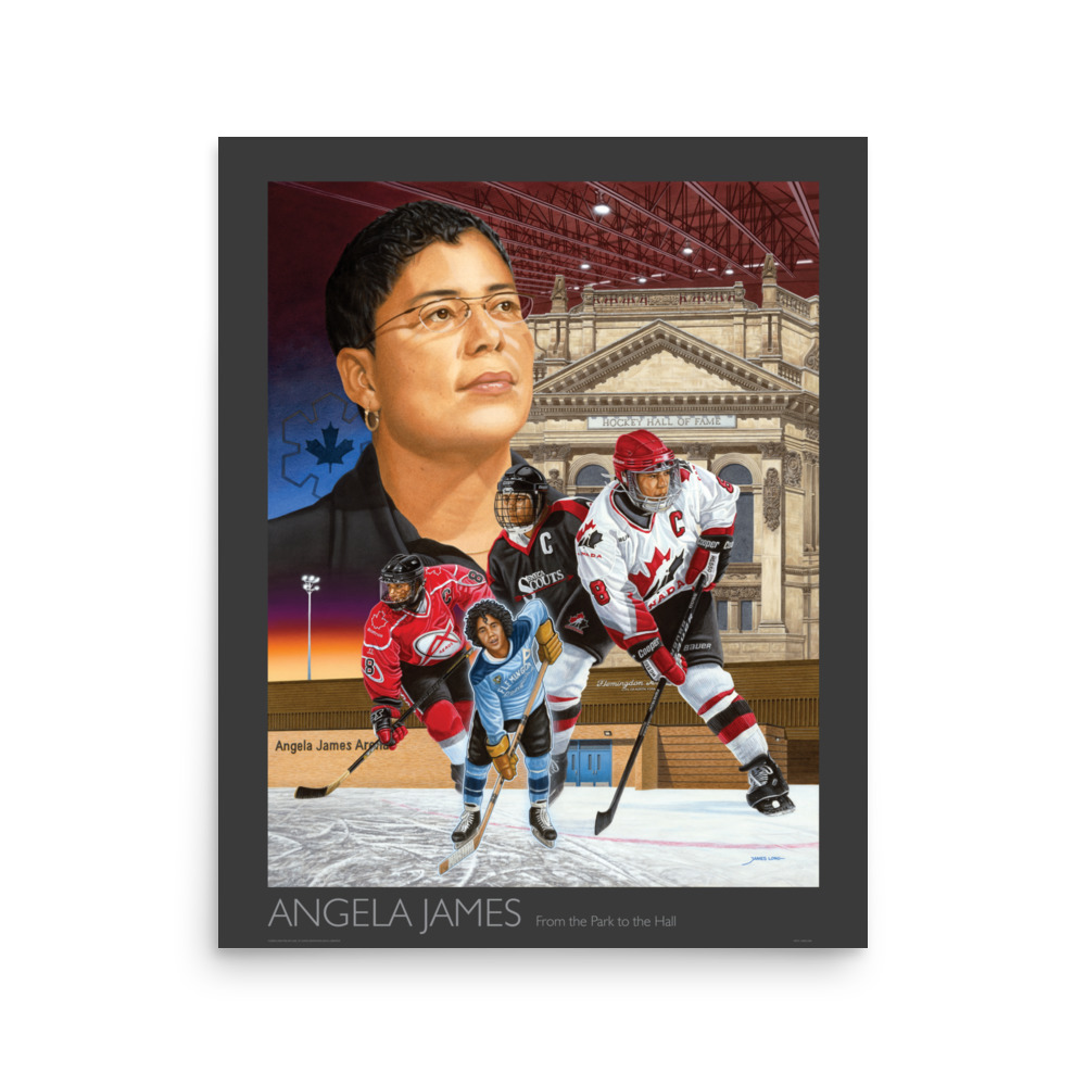 ANGELA JAMES: Poster Dark Grey Border - Image 2