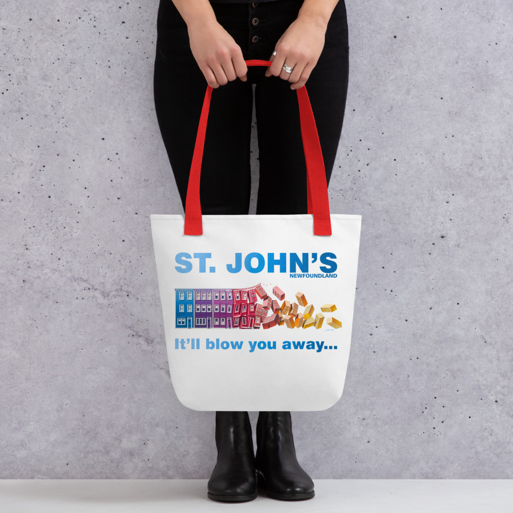 ST. JOHN'S  It'll blow you away Tote bag