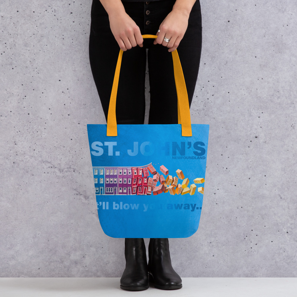 ST. JOHN'S It'll blow you away (full colour) Tote bag - Image 3