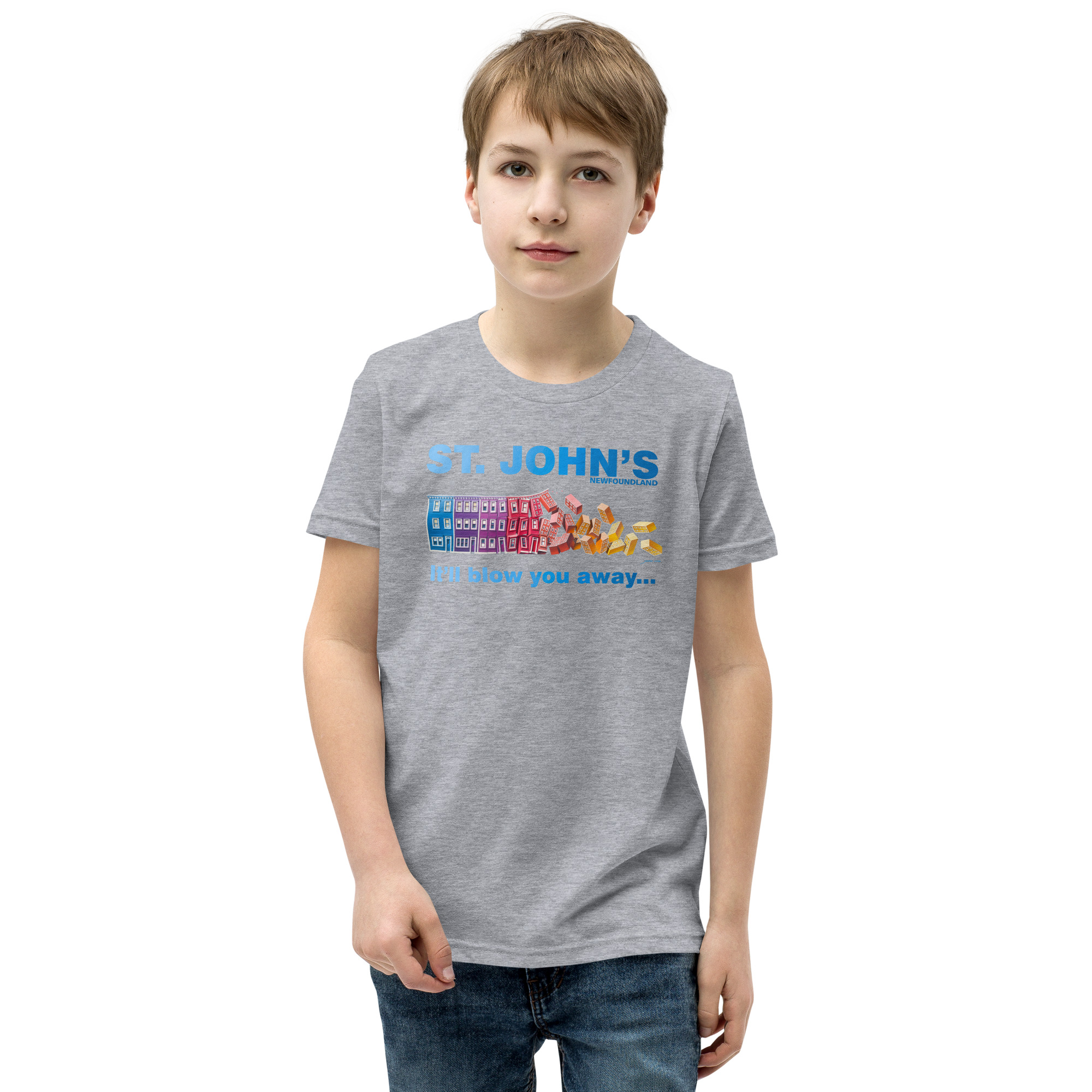 ST. JOHN'S It'll blow you away BOY'S Youth Short Sleeve T-Shirt - Image 28
