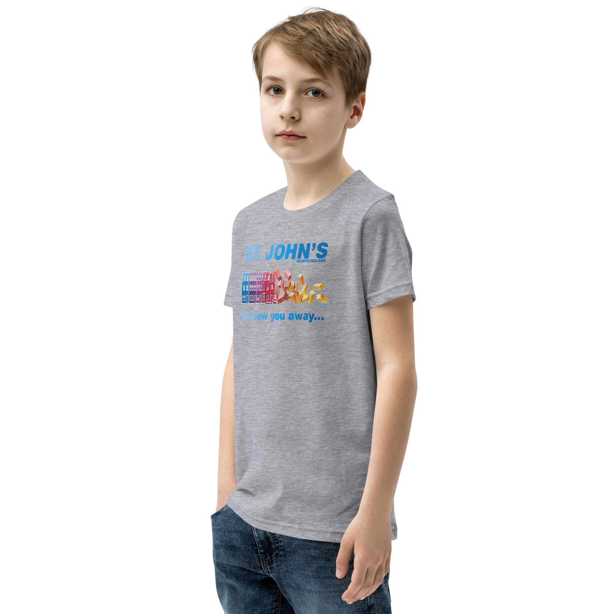 ST. JOHN'S It'll blow you away BOY'S Youth Short Sleeve T-Shirt - Image 30