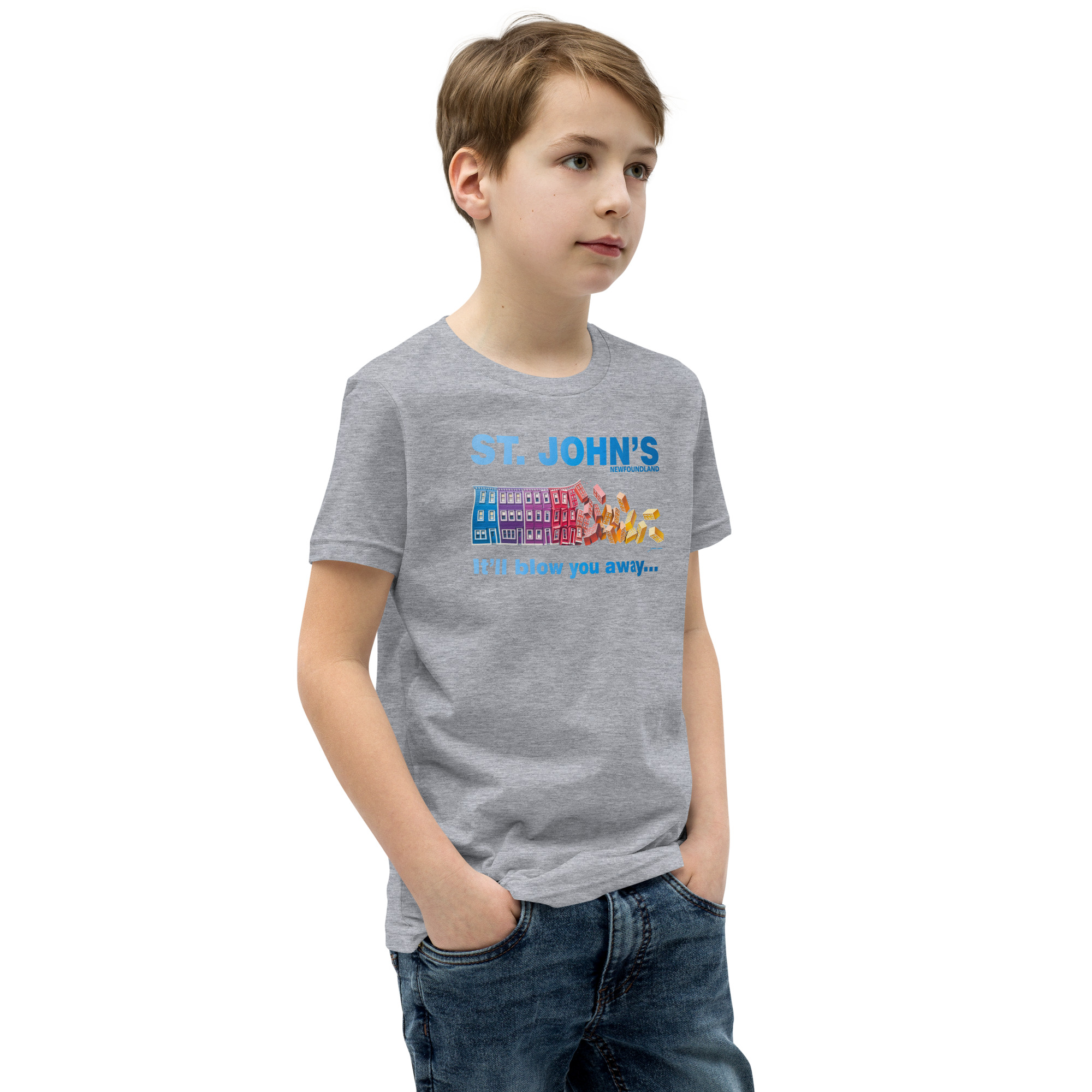 ST. JOHN'S It'll blow you away BOY'S Youth Short Sleeve T-Shirt - Image 29