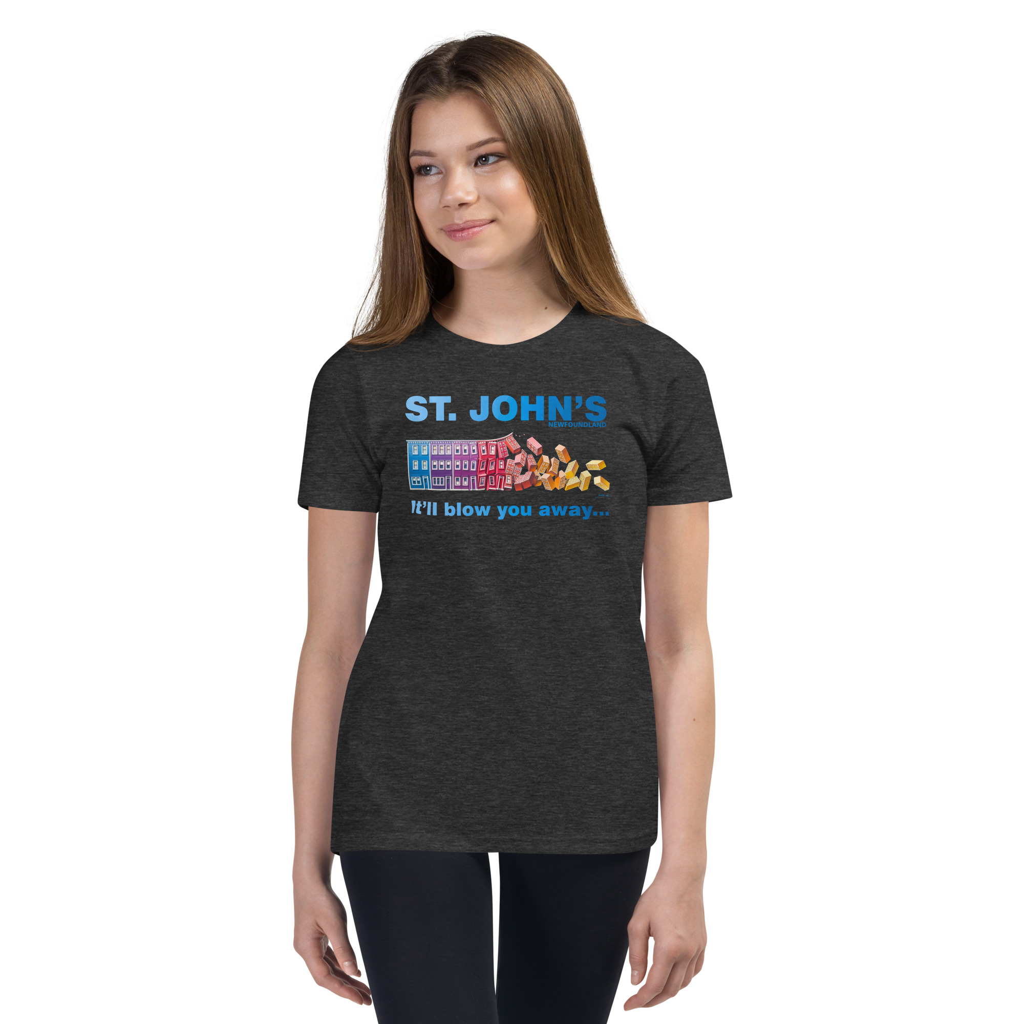 ST. JOHN'S It'll blow you away GIRL'S Youth Short Sleeve T-Shirt - Image 6