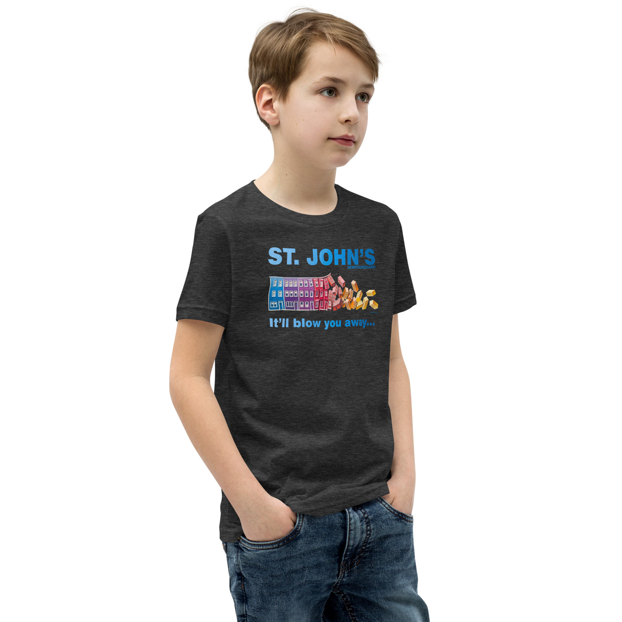 ST. JOHN'S It'll blow you away BOY'S Youth Short Sleeve T-Shirt - Image 15