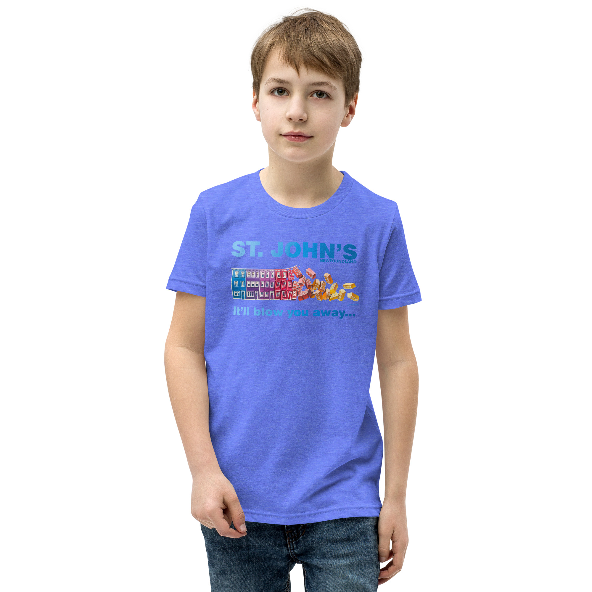 ST. JOHN'S  It'll blow you away BOY'S Youth Short Sleeve T-Shirt