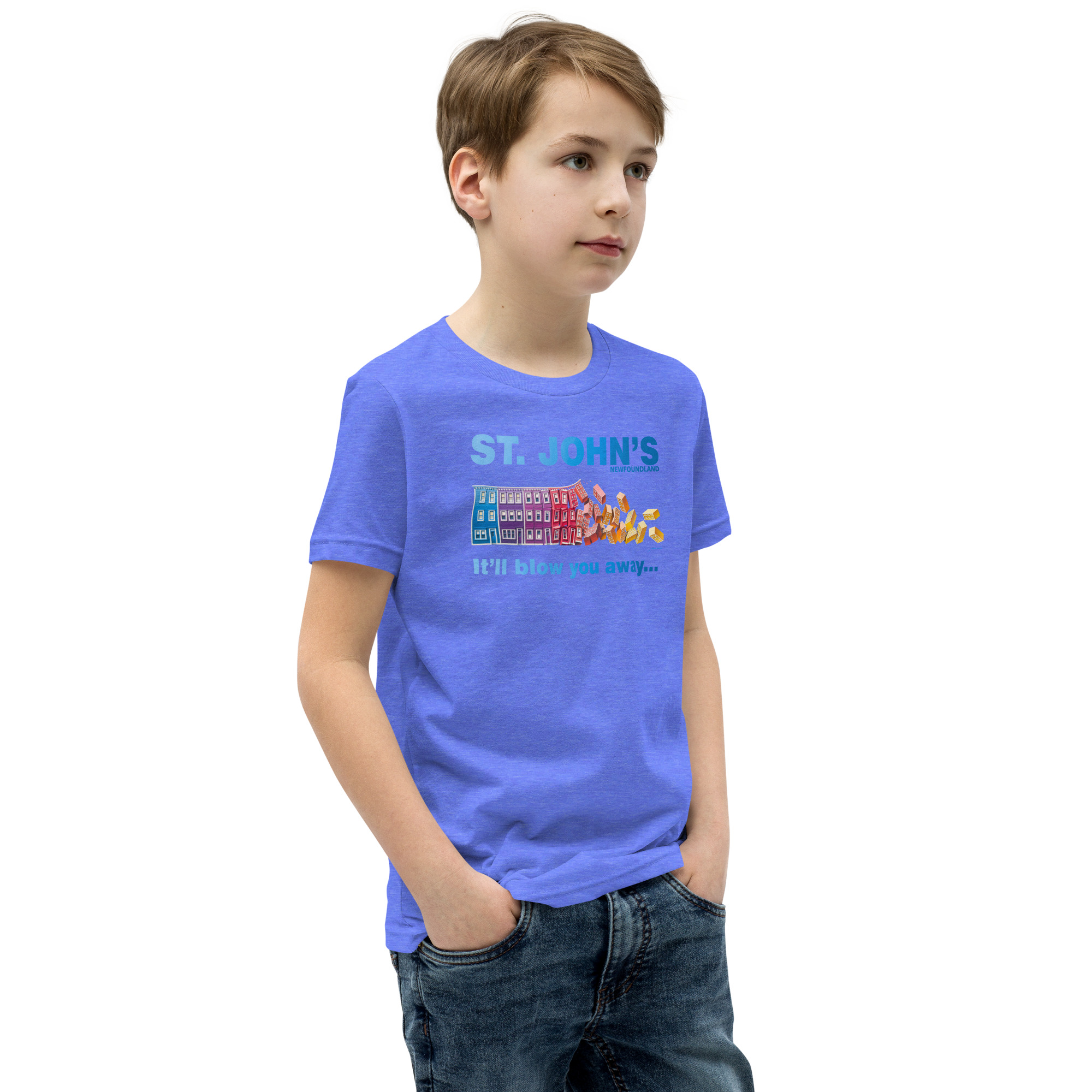 ST. JOHN'S It'll blow you away BOY'S Youth Short Sleeve T-Shirt - Image 26