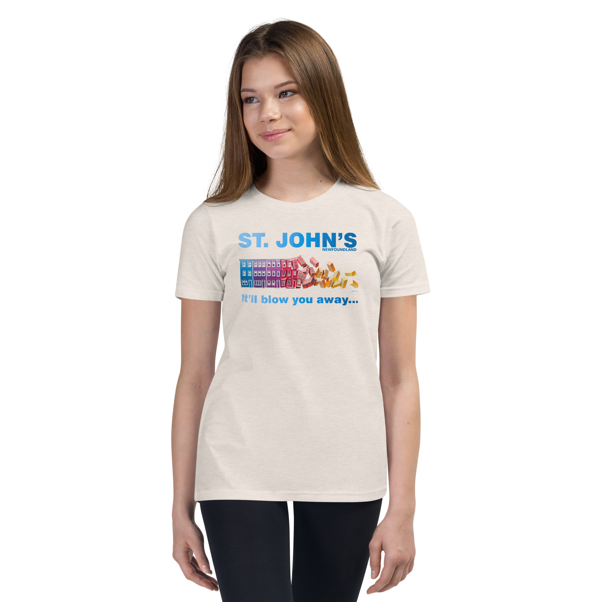 ST. JOHN'S It'll blow you away GIRL'S Youth Short Sleeve T-Shirt - Image 13