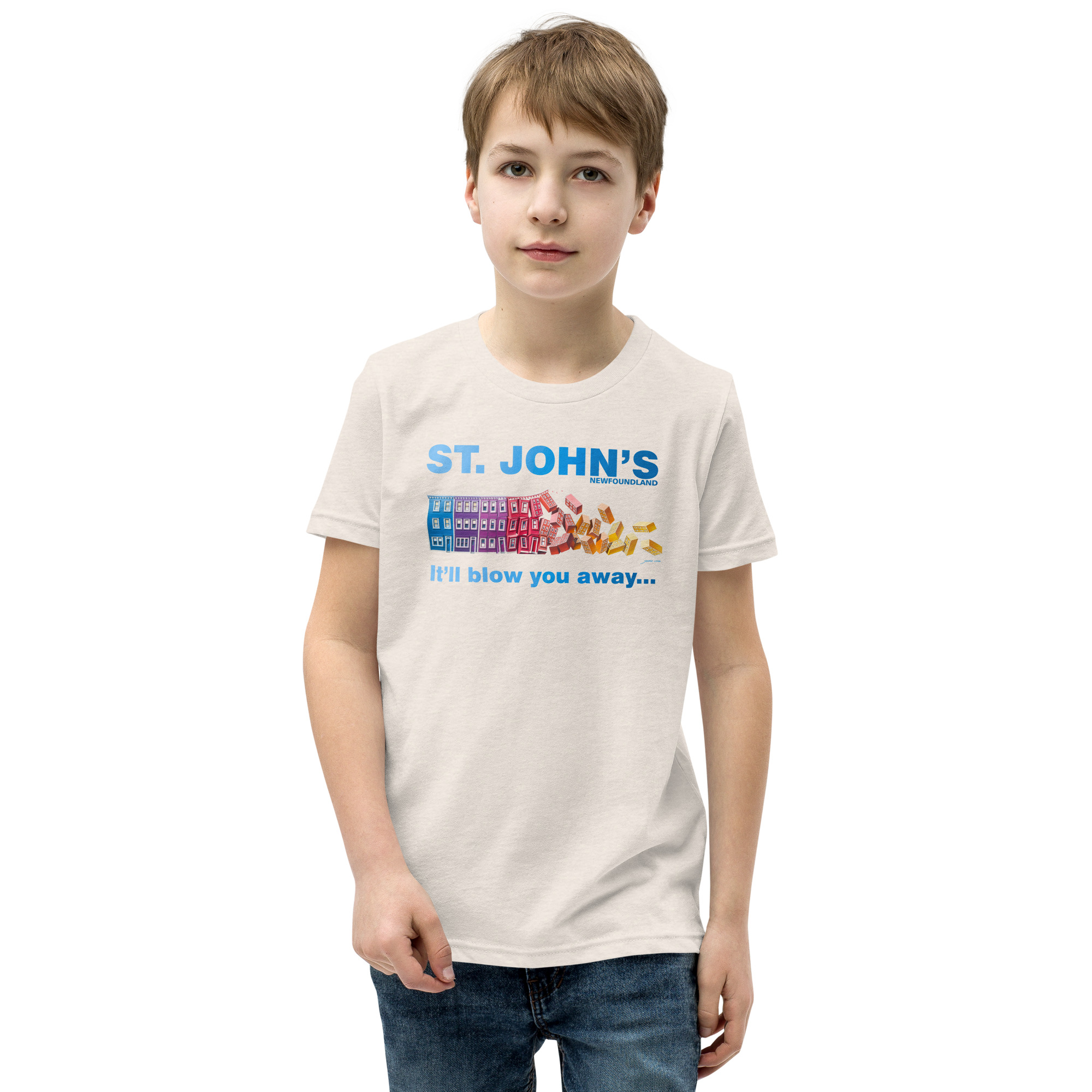 ST. JOHN'S It'll blow you away BOY'S Youth Short Sleeve T-Shirt - Image 34