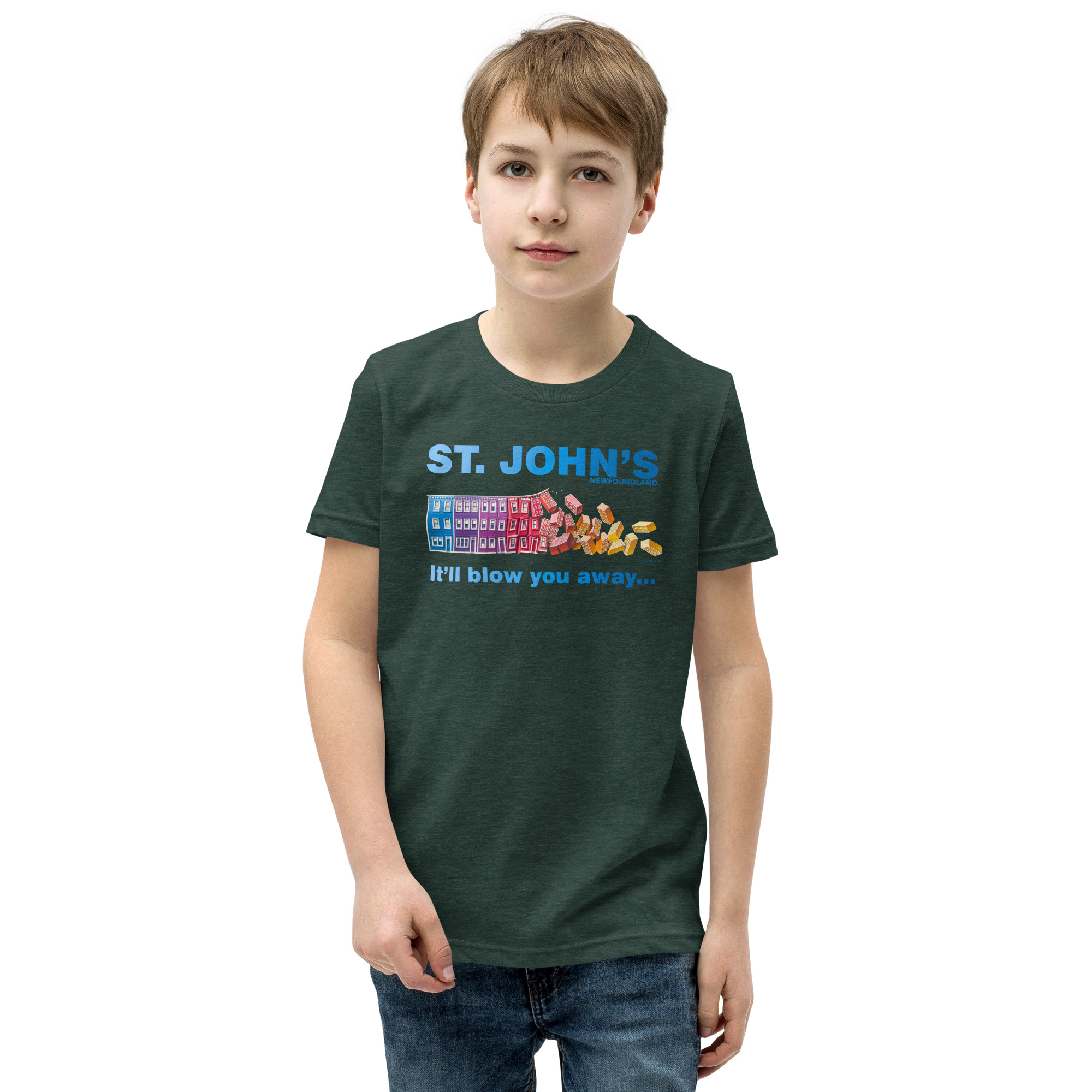 ST. JOHN'S It'll blow you away BOY'S Youth Short Sleeve T-Shirt - Image 20