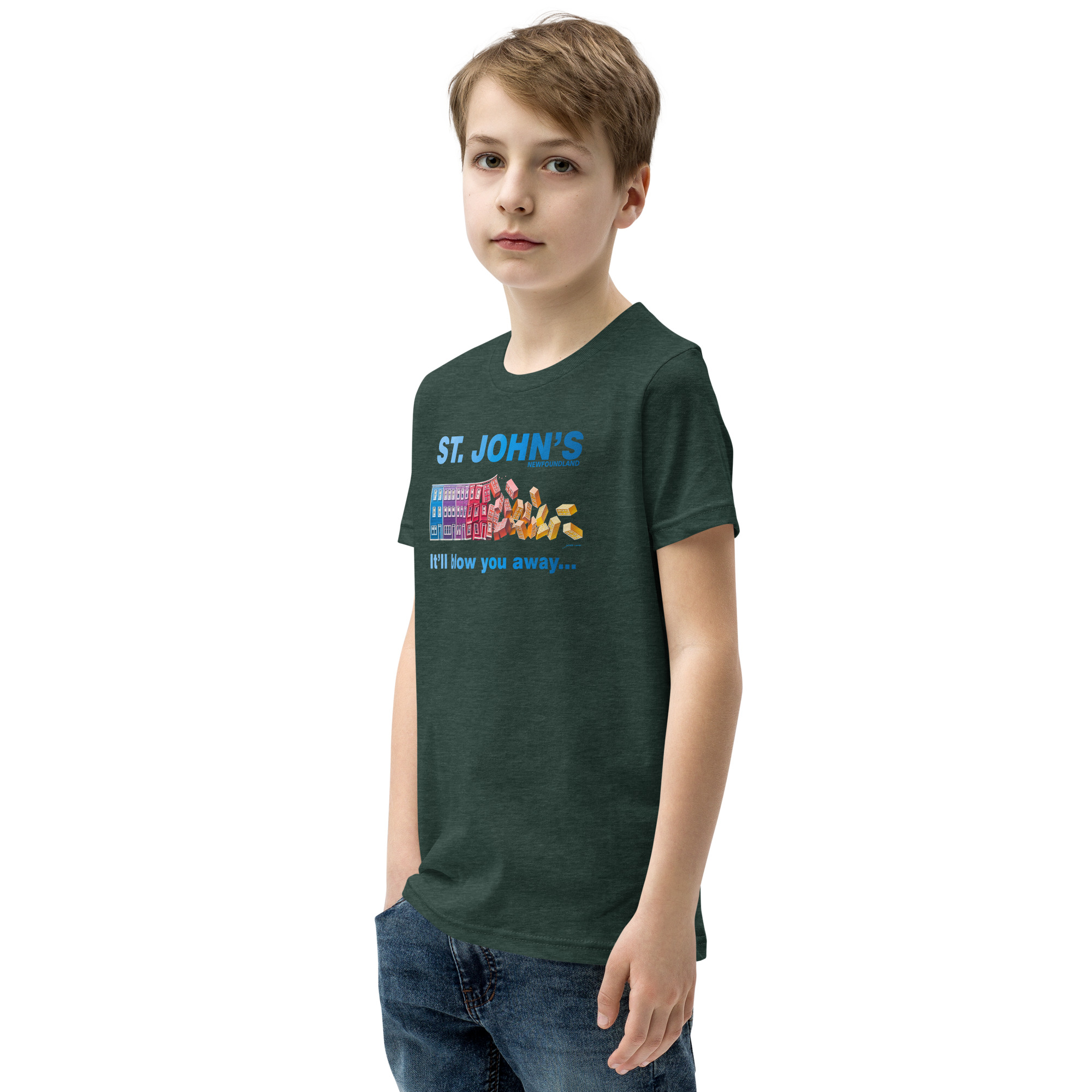 ST. JOHN'S It'll blow you away BOY'S Youth Short Sleeve T-Shirt - Image 22