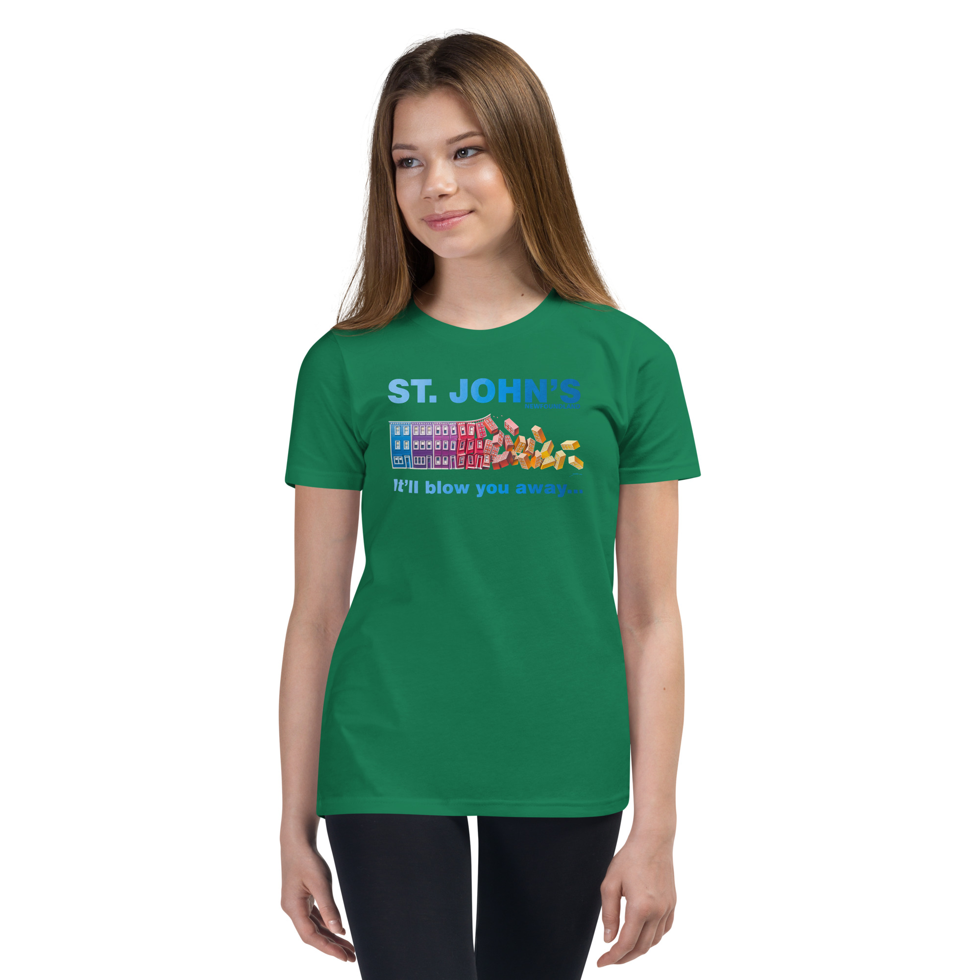ST. JOHN'S It'll blow you away GIRL'S Youth Short Sleeve T-Shirt - Image 9