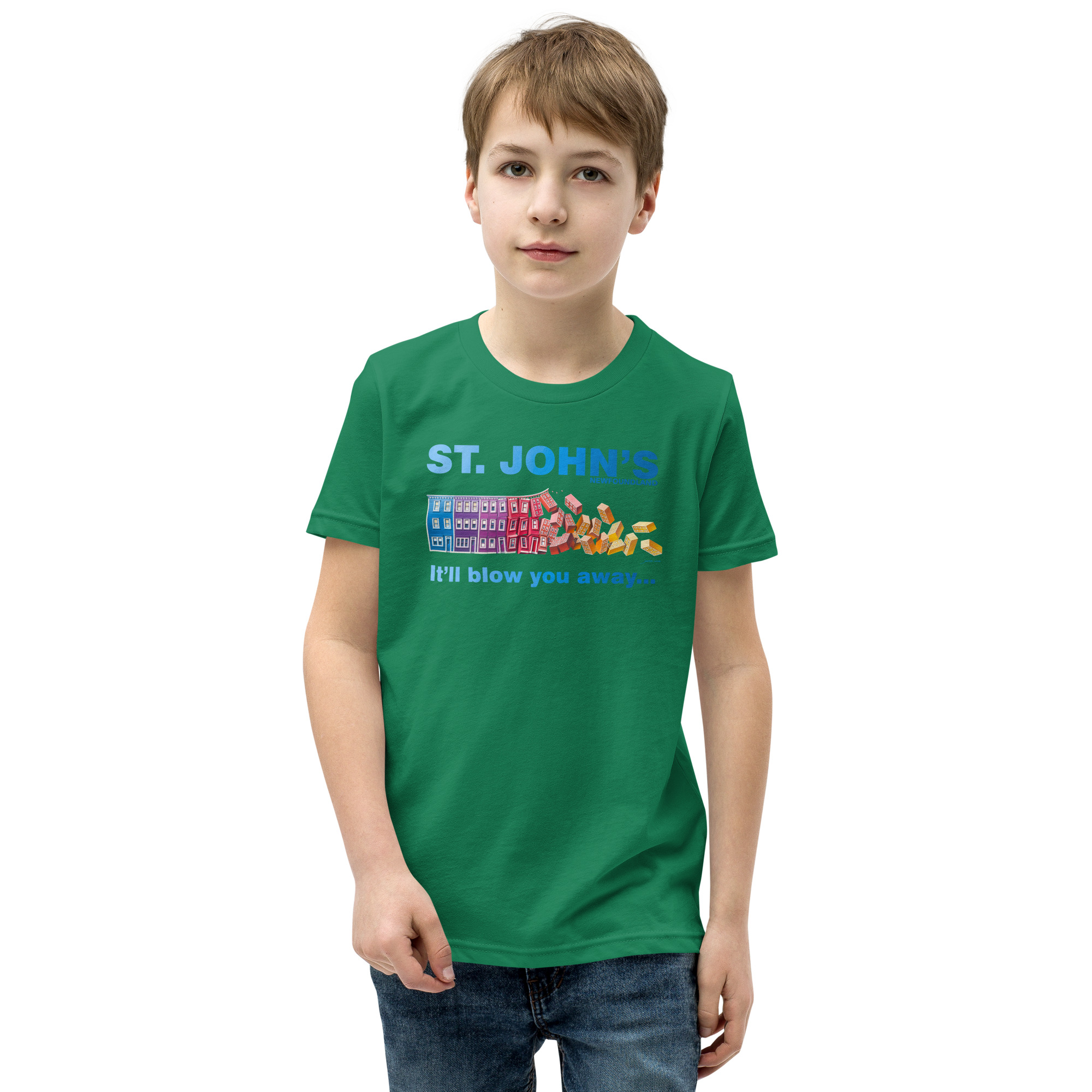ST. JOHN'S It'll blow you away BOY'S Youth Short Sleeve T-Shirt - Image 23