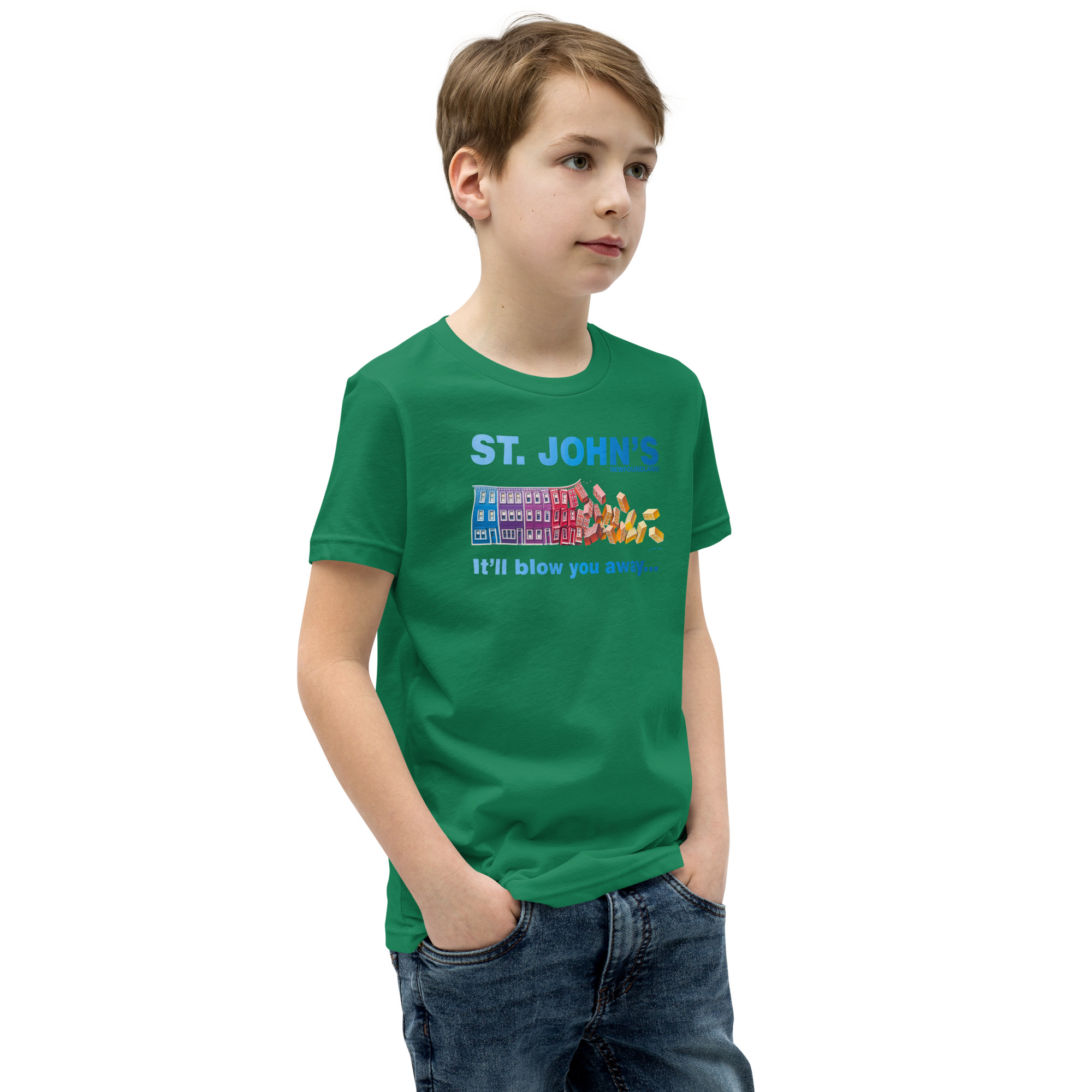 ST. JOHN'S It'll blow you away BOY'S Youth Short Sleeve T-Shirt - Image 24