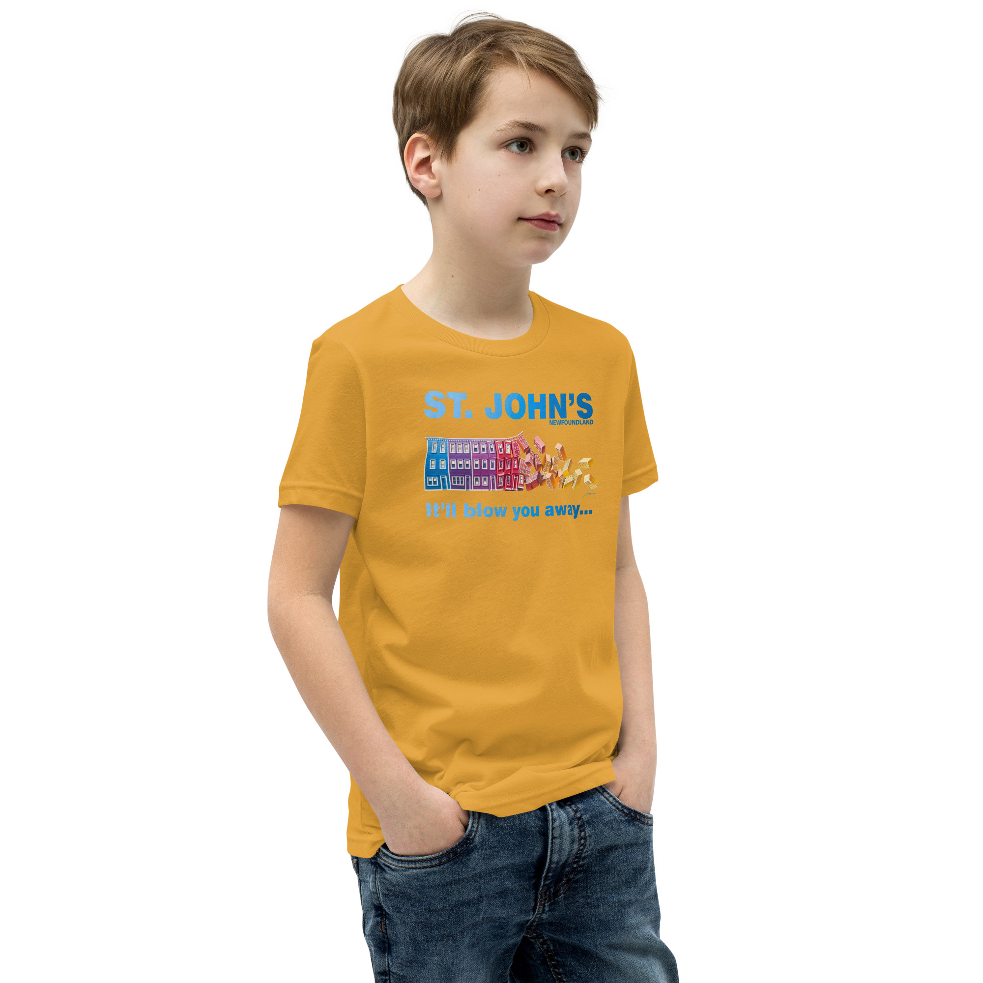 ST. JOHN'S It'll blow you away BOY'S Youth Short Sleeve T-Shirt - Image 32