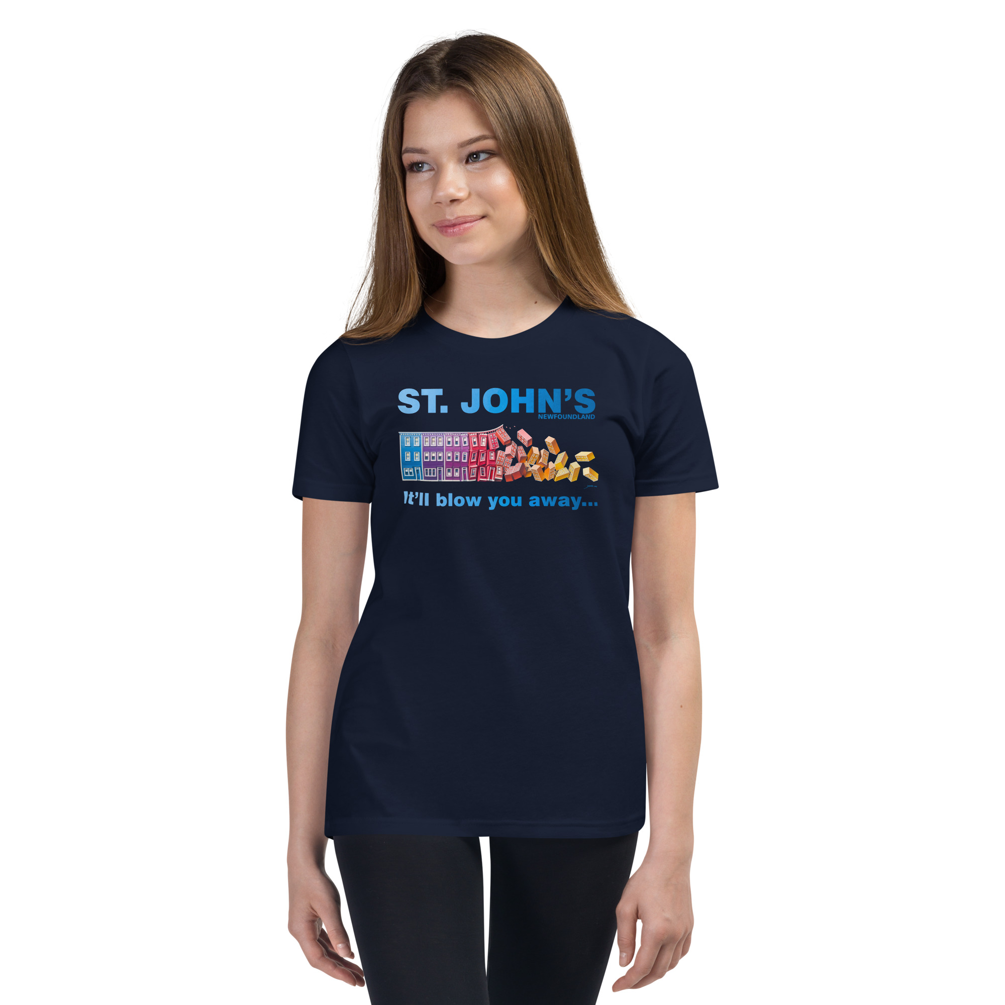 ST. JOHN'S It'll blow you away GIRL'S Youth Short Sleeve T-Shirt - Image 3