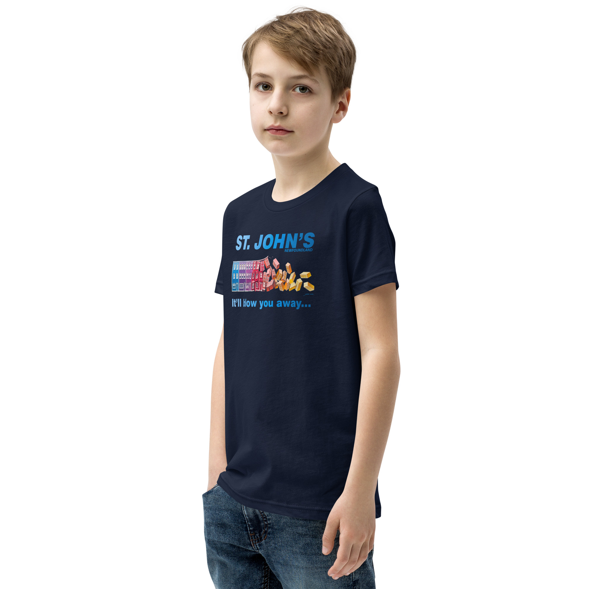 ST. JOHN'S It'll blow you away BOY'S Youth Short Sleeve T-Shirt - Image 7