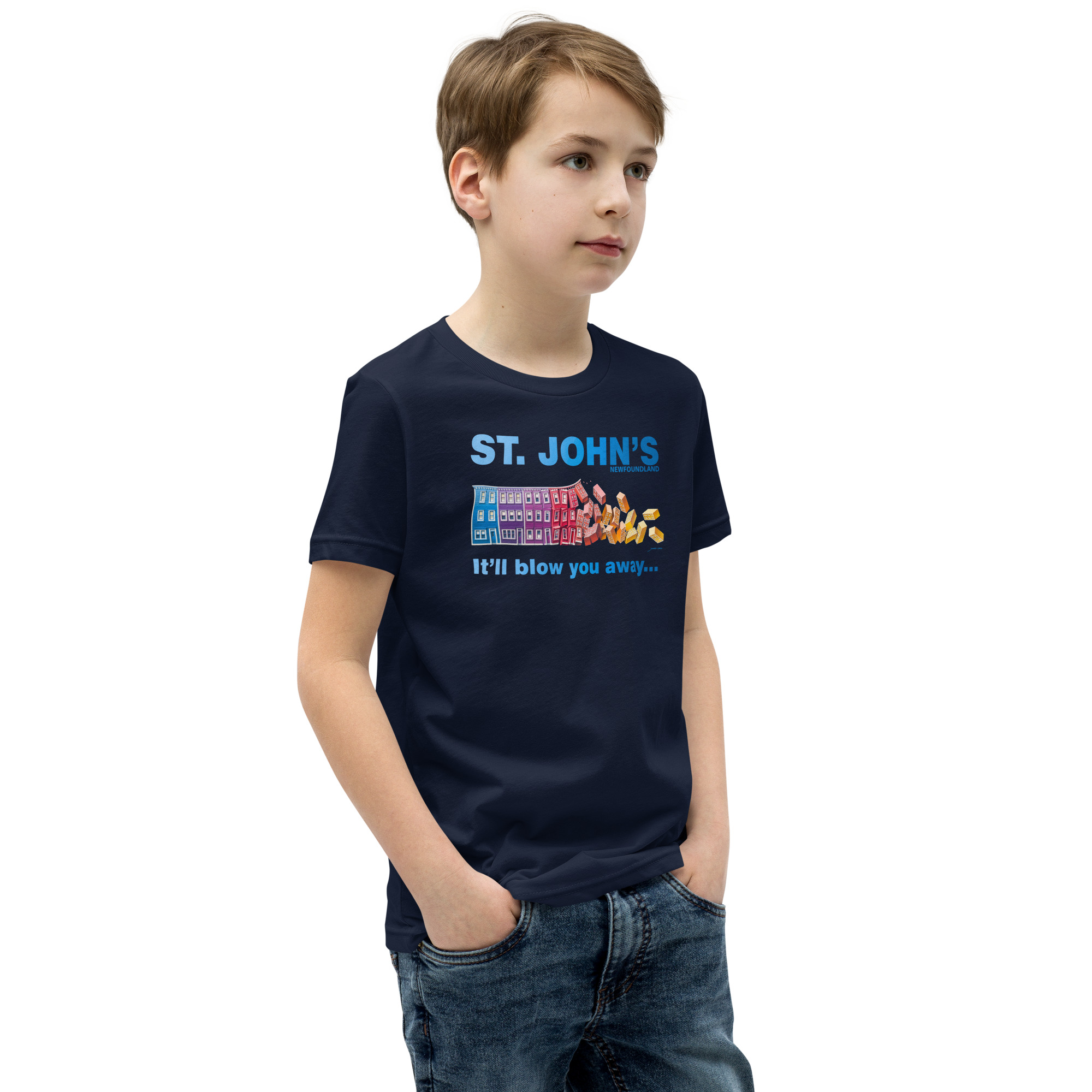 ST. JOHN'S It'll blow you away BOY'S Youth Short Sleeve T-Shirt - Image 6