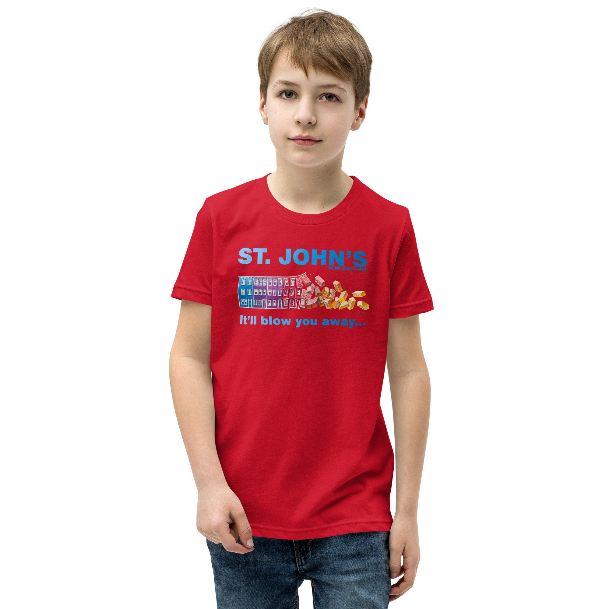 ST. JOHN'S It'll blow you away BOY'S Youth Short Sleeve T-Shirt - Image 11
