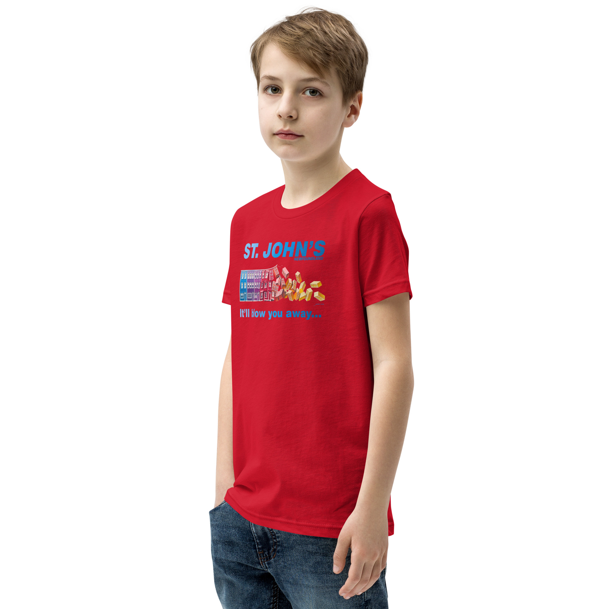 ST. JOHN'S It'll blow you away BOY'S Youth Short Sleeve T-Shirt - Image 13