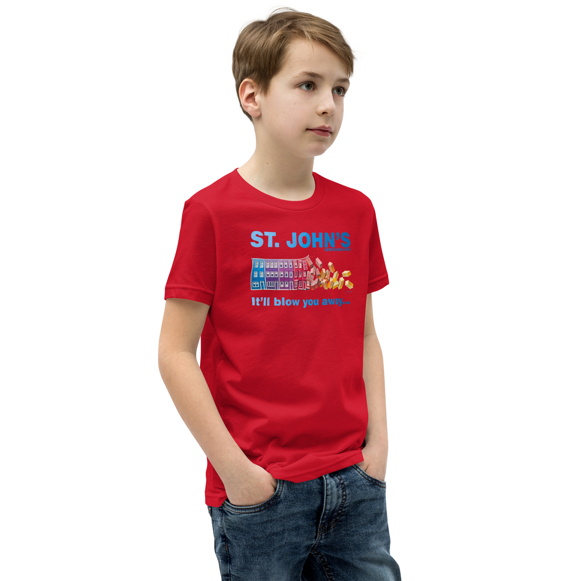 ST. JOHN'S It'll blow you away BOY'S Youth Short Sleeve T-Shirt - Image 12