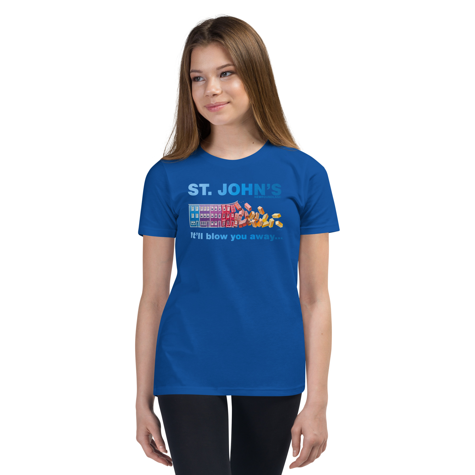 ST. JOHN'S It'll blow you away GIRL'S Youth Short Sleeve T-Shirt - Image 7