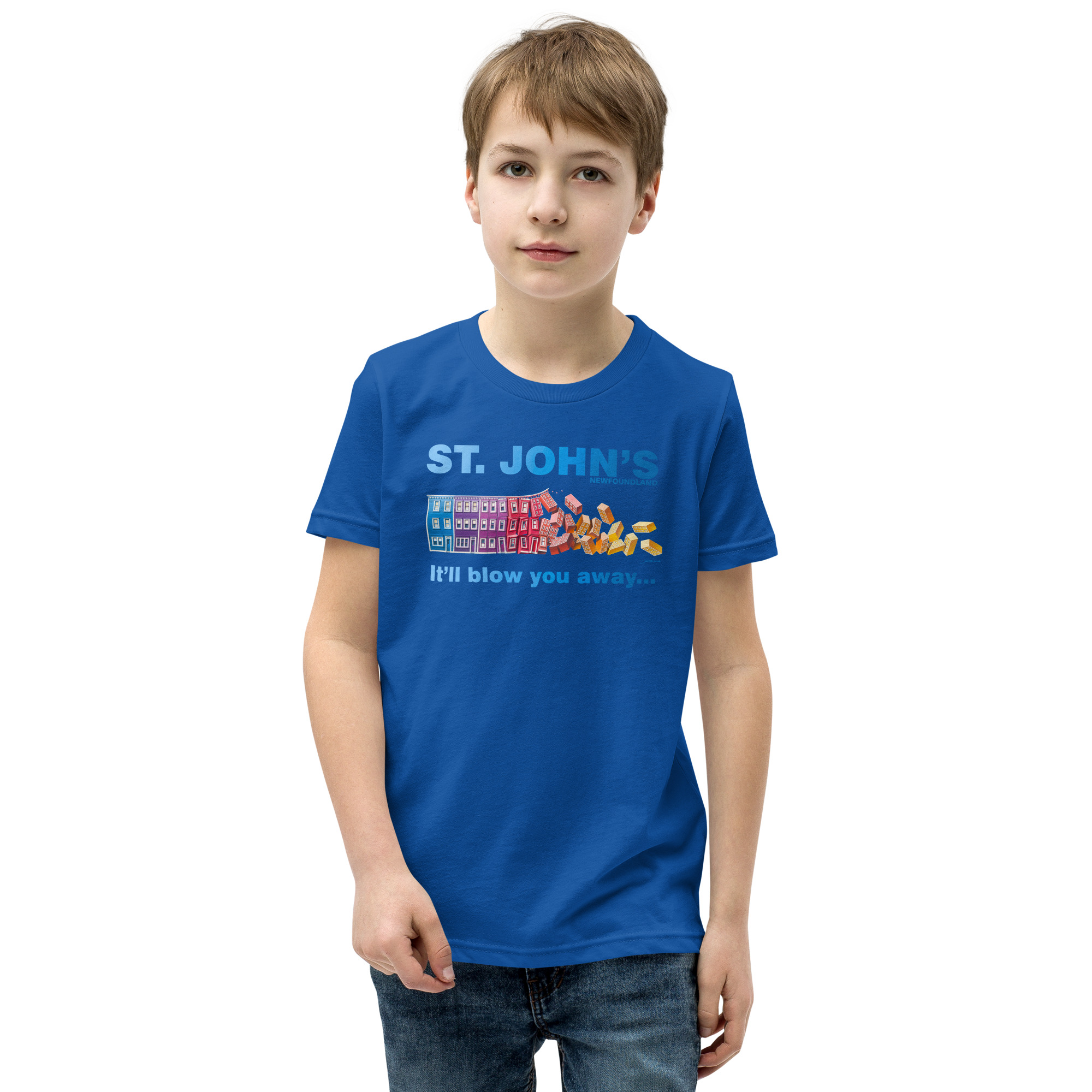 ST. JOHN'S It'll blow you away BOY'S Youth Short Sleeve T-Shirt - Image 17