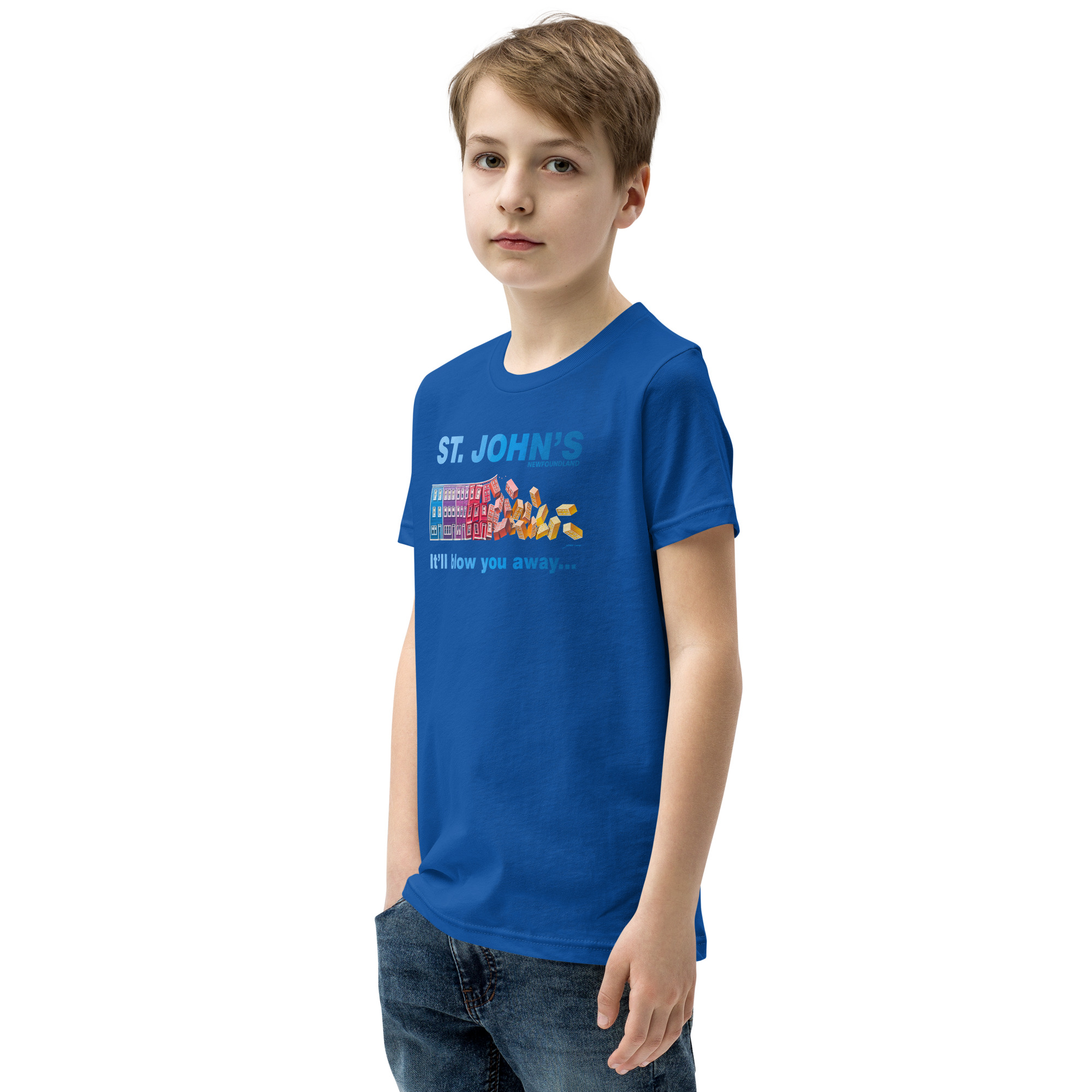ST. JOHN'S It'll blow you away BOY'S Youth Short Sleeve T-Shirt - Image 19