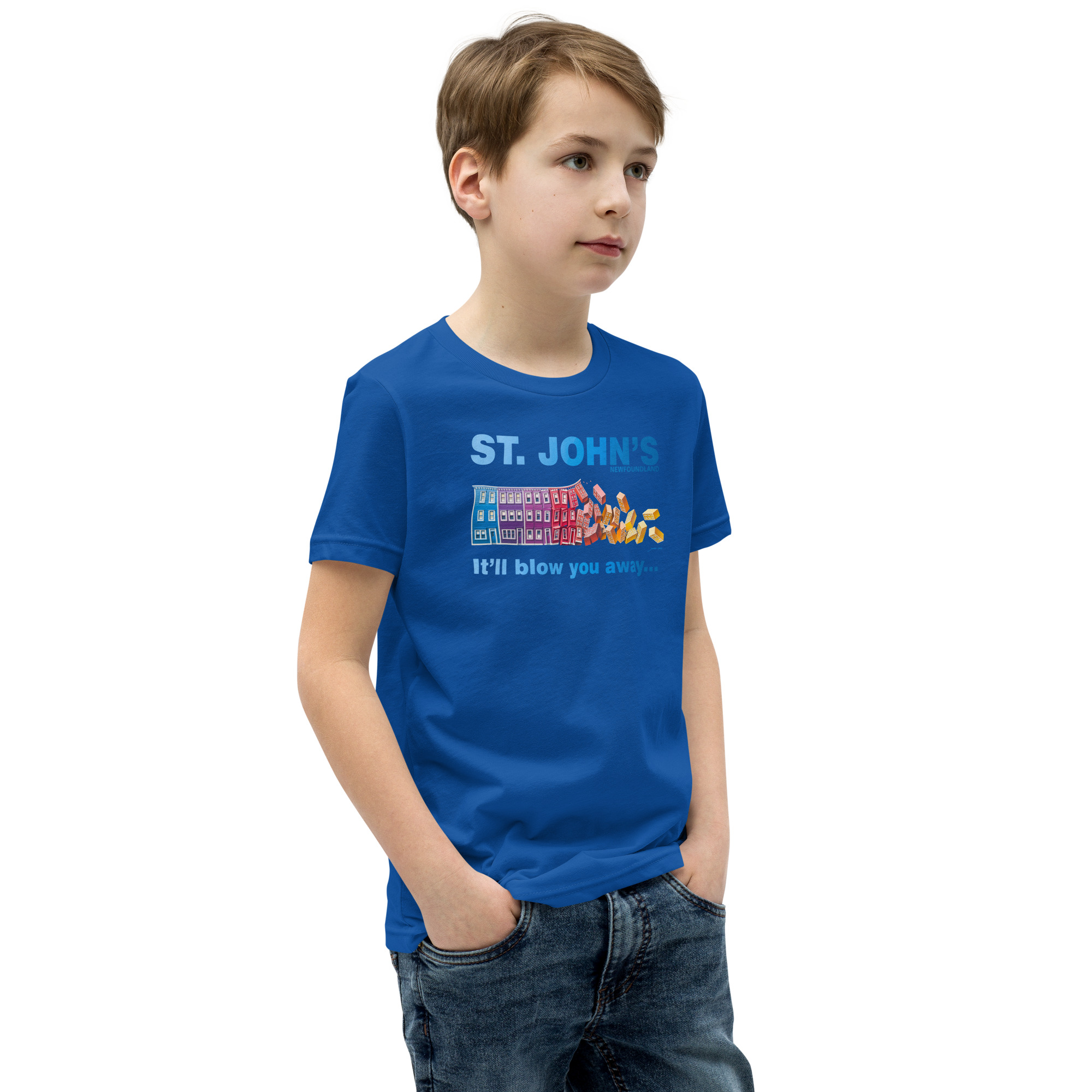 ST. JOHN'S It'll blow you away BOY'S Youth Short Sleeve T-Shirt - Image 18