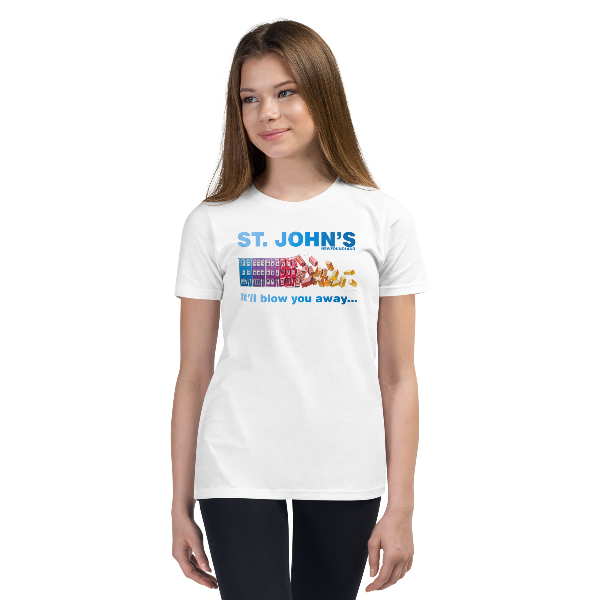 ST. JOHN'S It'll blow you away GIRL'S Youth Short Sleeve T-Shirt - Image 14