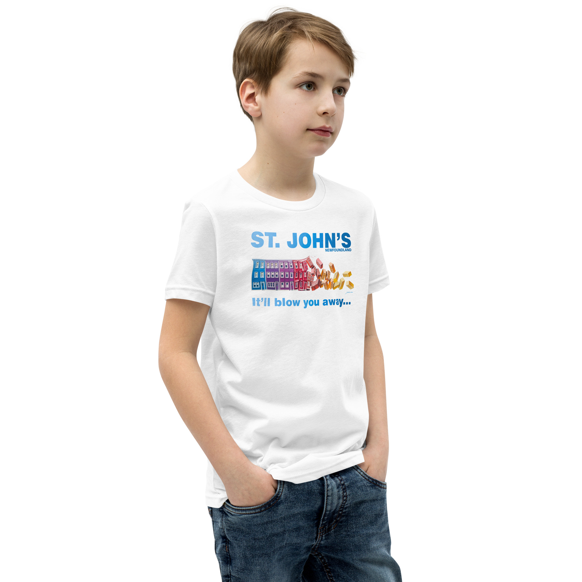 ST. JOHN'S It'll blow you away BOY'S Youth Short Sleeve T-Shirt - Image 38