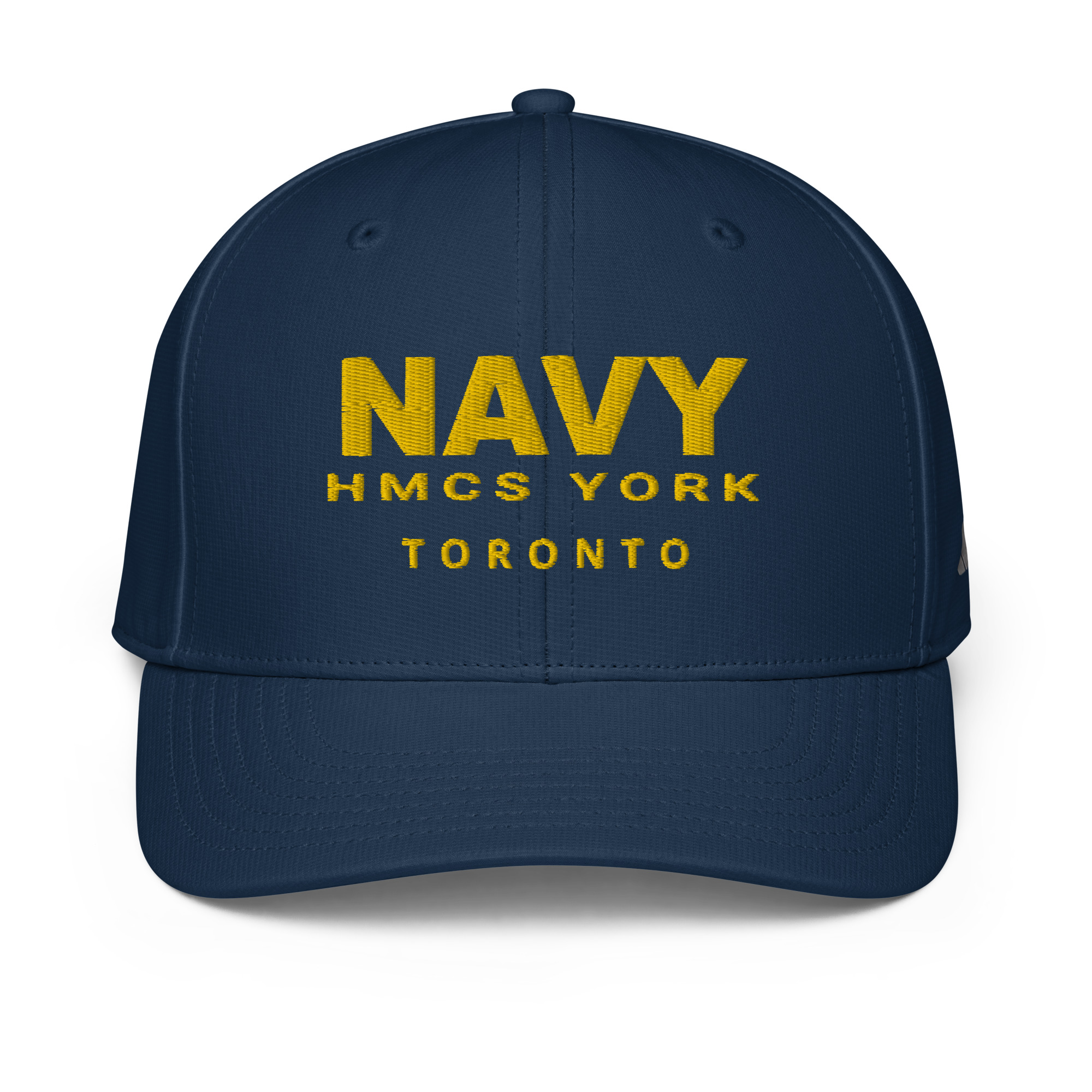 Embroidered NAVY HMCS YORK adidas performance cap (Gold Thread)