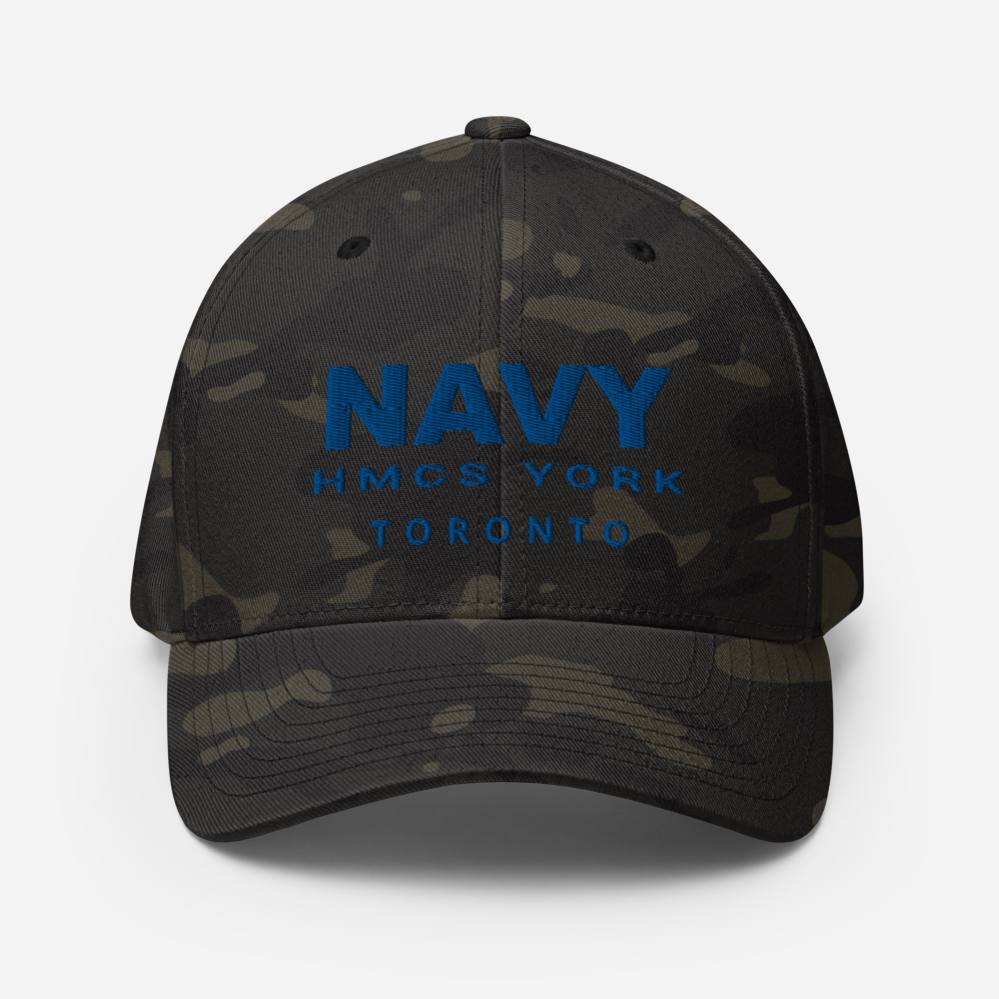 NAVY HMCS YORK Structured Twill Cap (Blue Thread) - Image 2