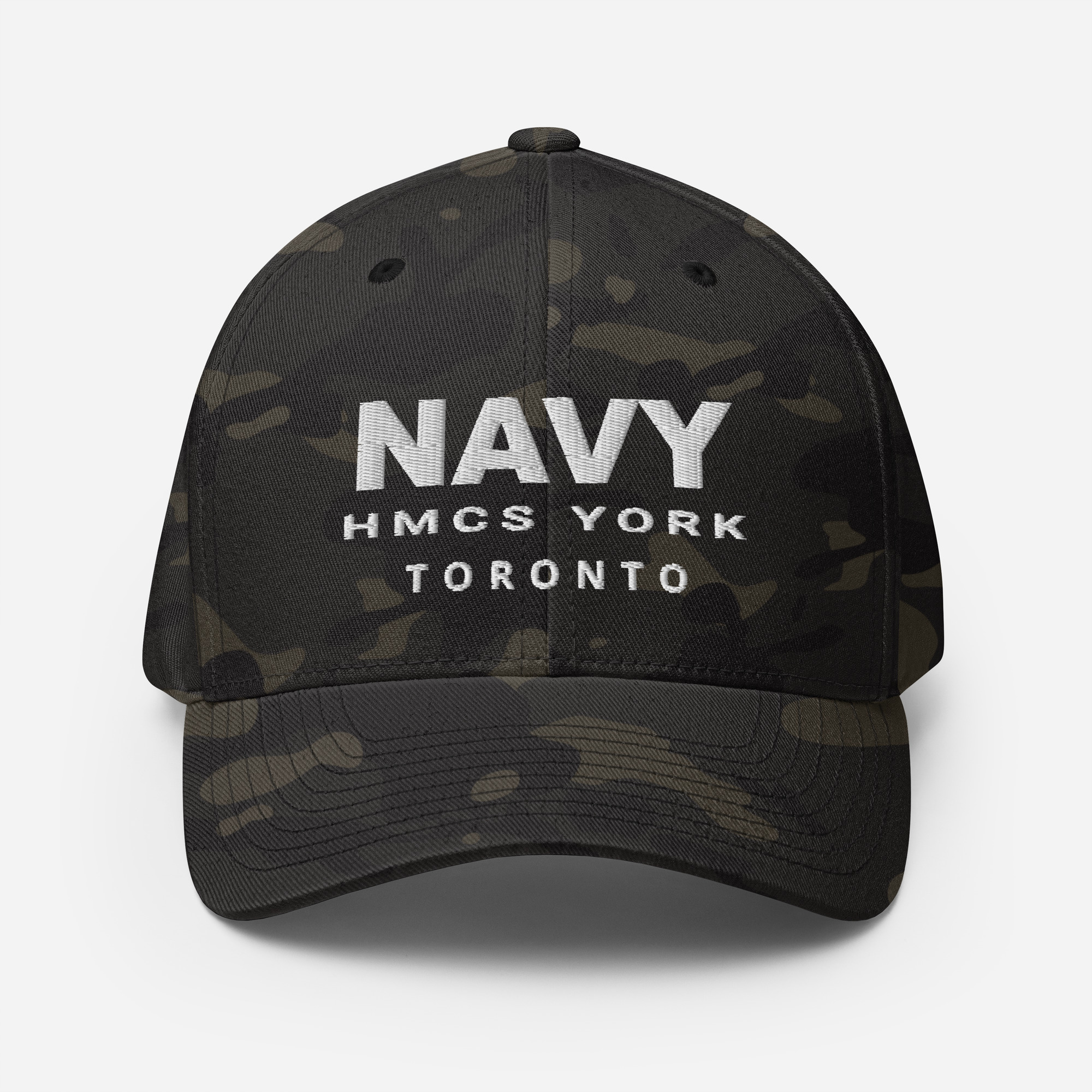 NAVY HMCS YORK Structured Twill Cap (White Thread)