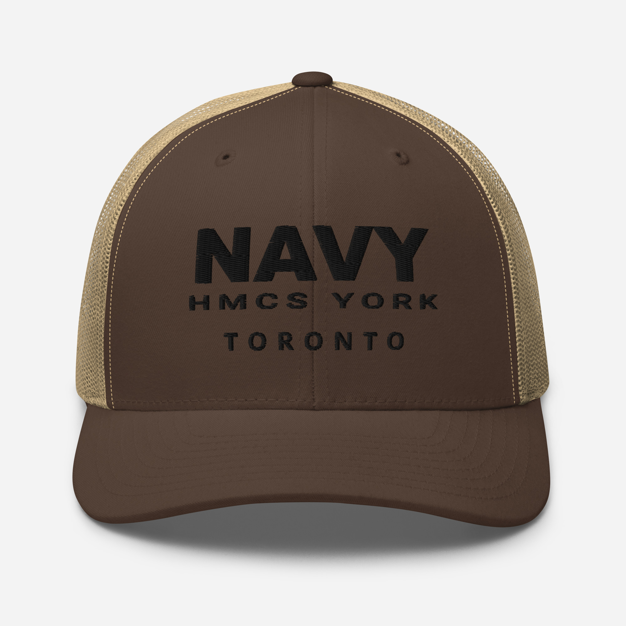 NAVY HMCS YORK Trucker Cap (Black Thread) - Image 19
