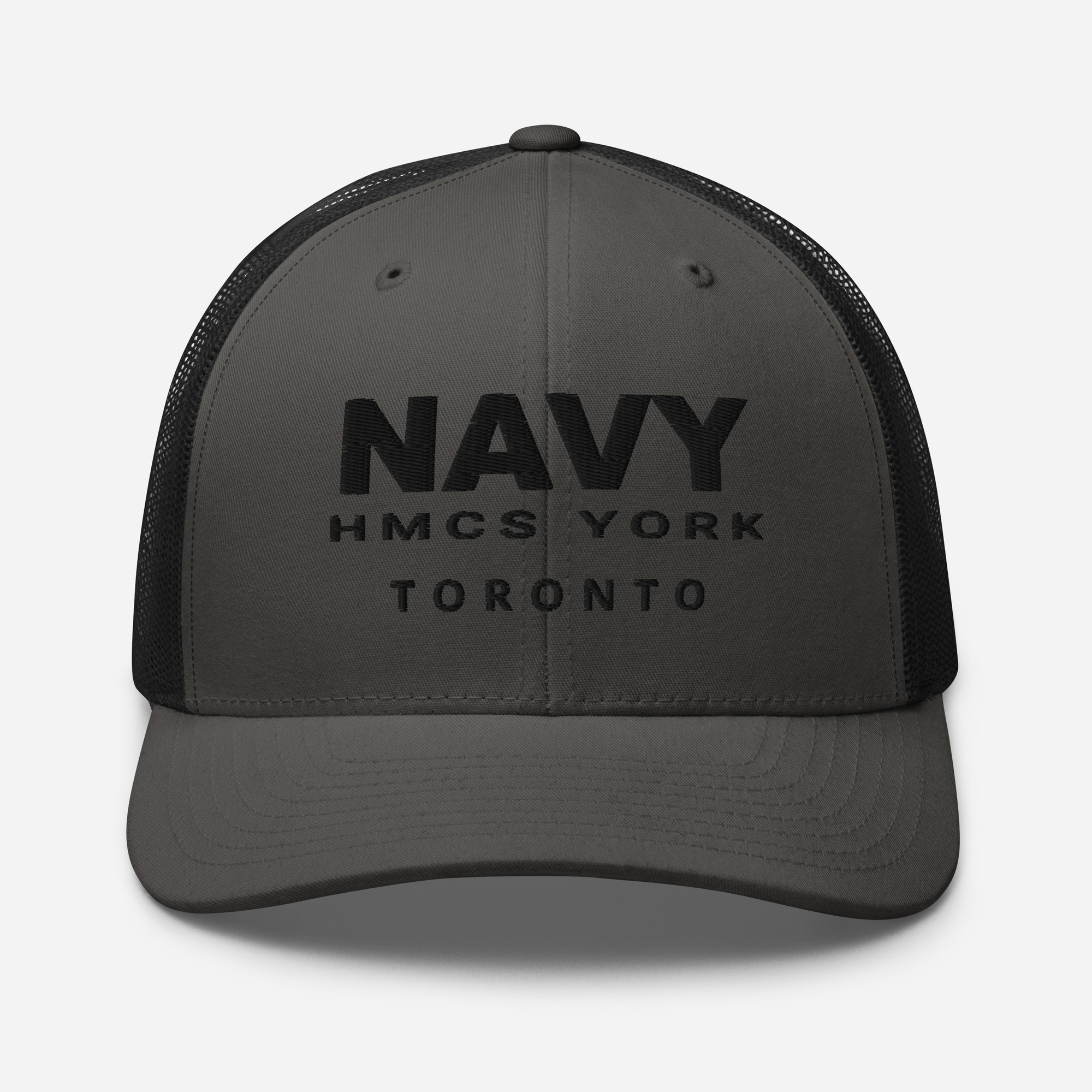NAVY HMCS YORK Trucker Cap (Black Thread) - Image 11