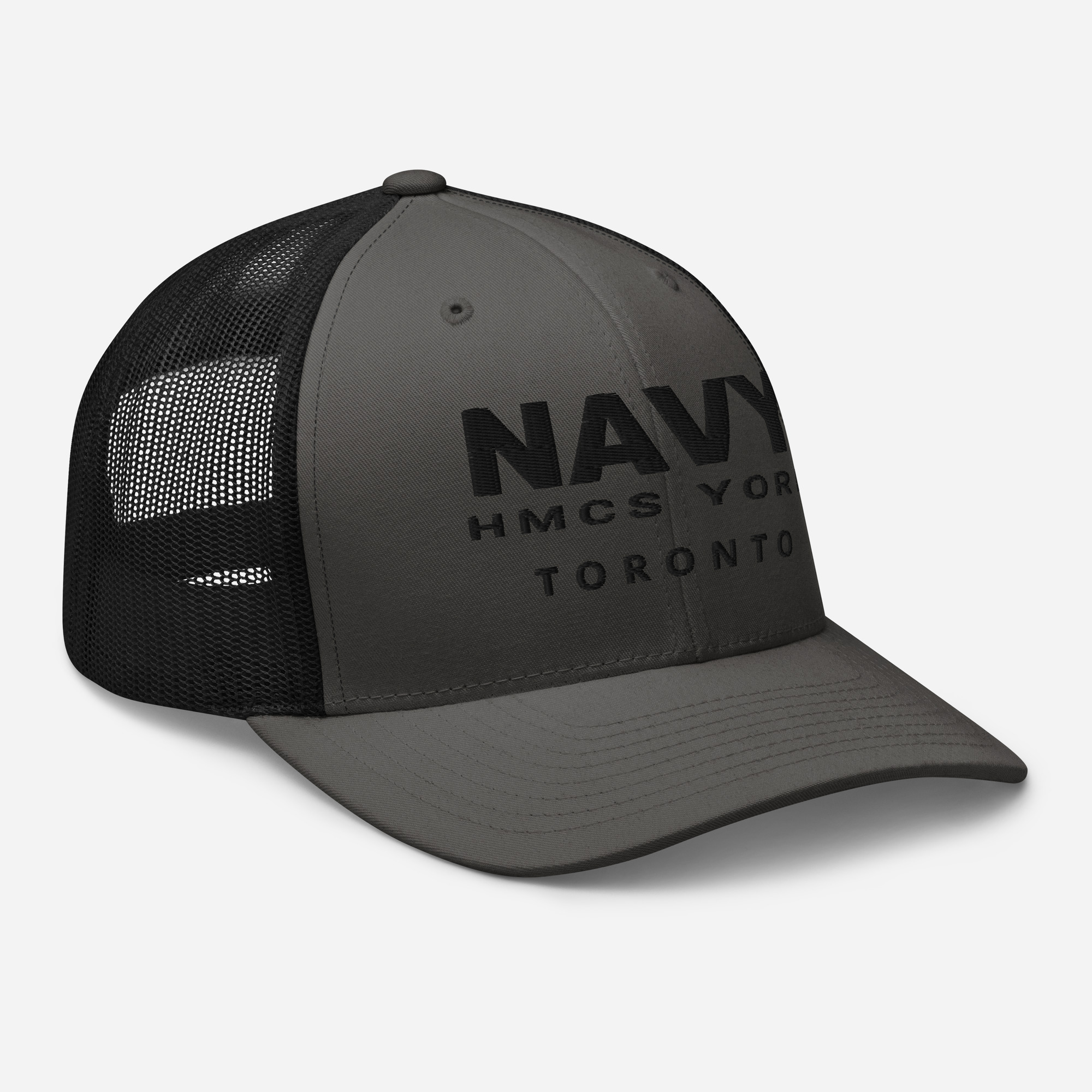 NAVY HMCS YORK Trucker Cap (Black Thread) - Image 13