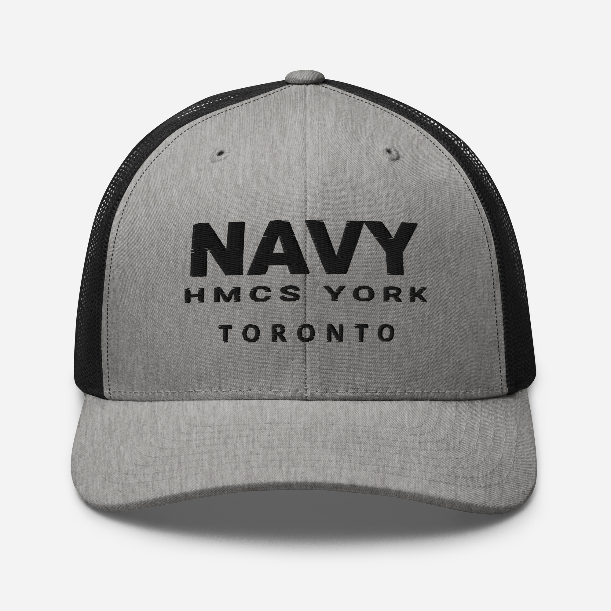NAVY HMCS YORK Trucker Cap (Black Thread)