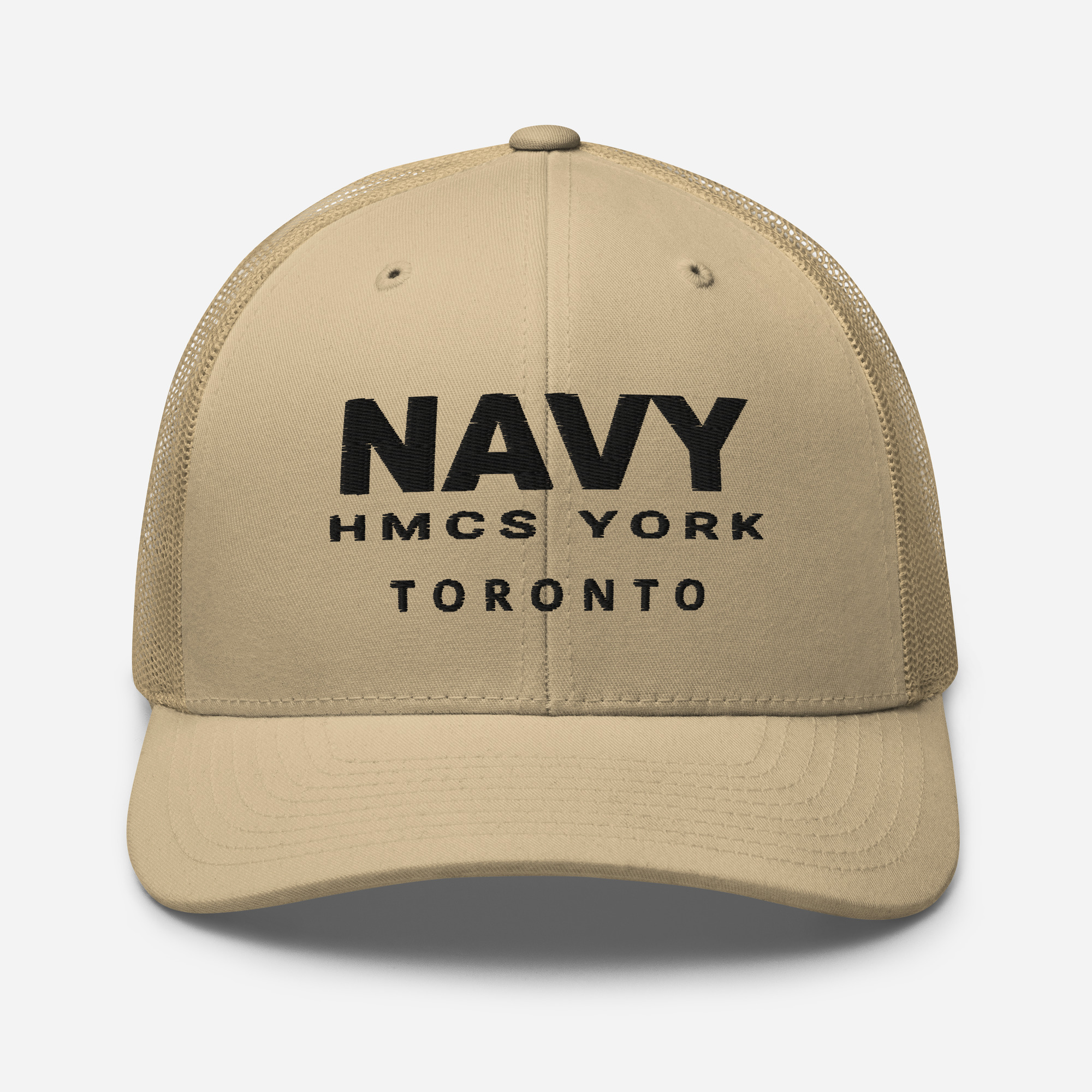 NAVY HMCS YORK Trucker Cap (Black Thread) - Image 26