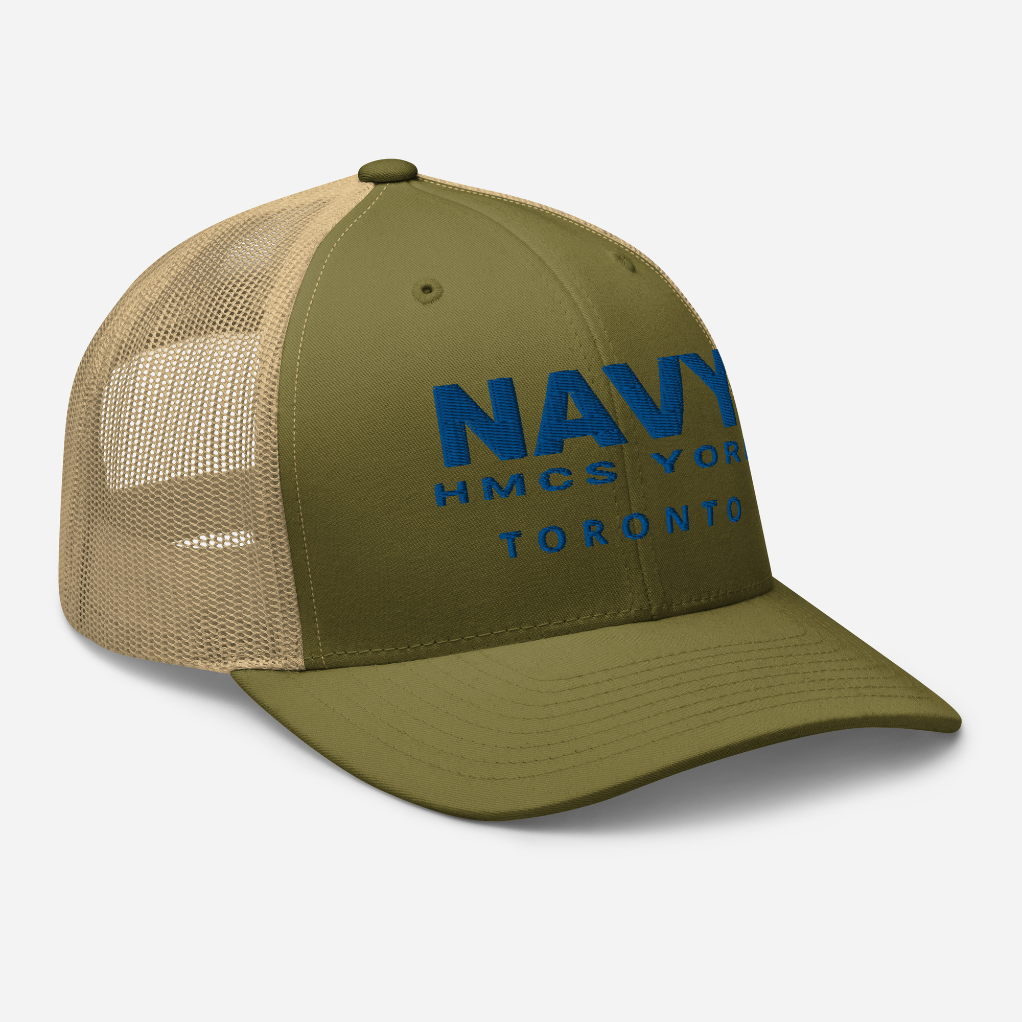 NAVY HMCS YORK Trucker Cap (Blue Thread) - Image 44