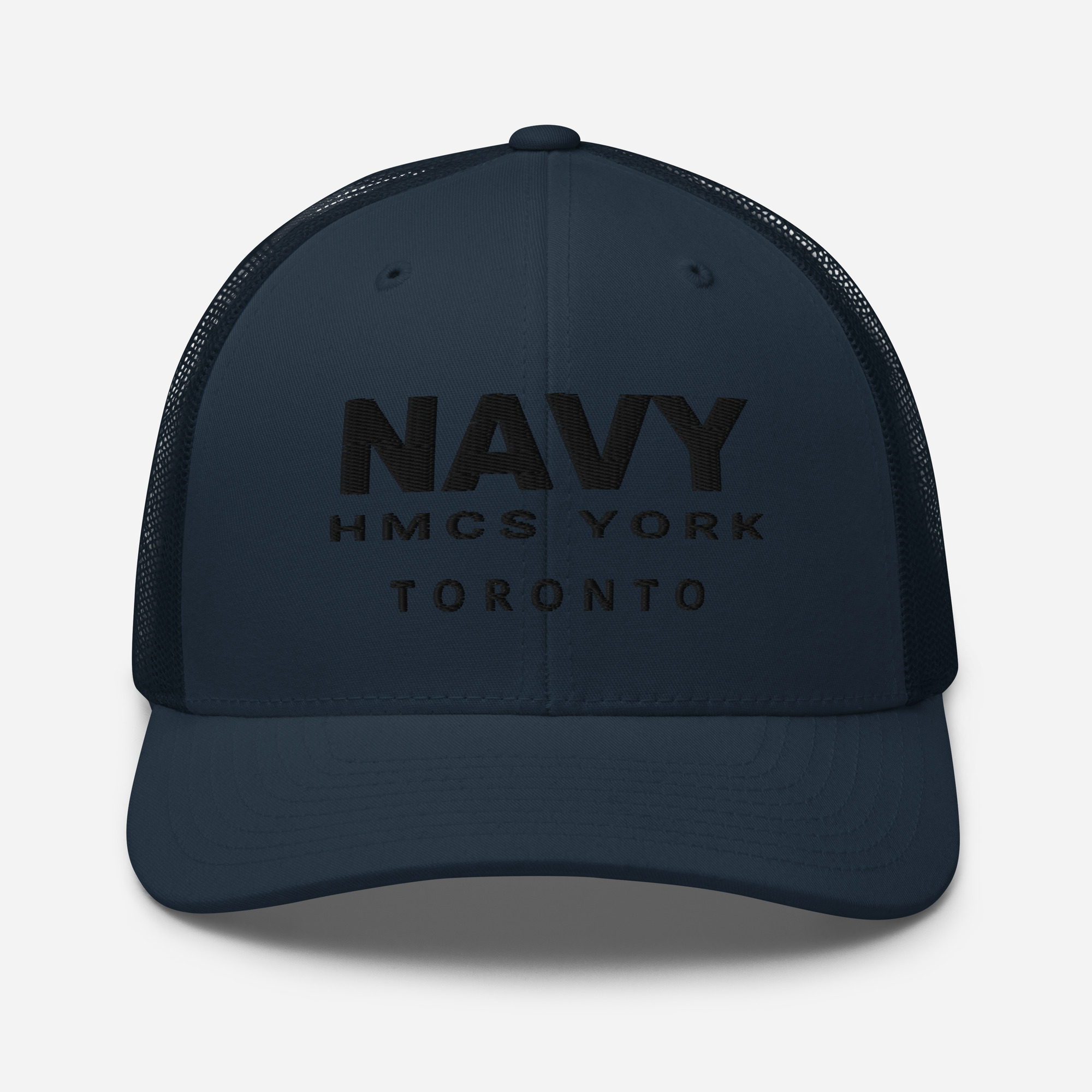 NAVY HMCS YORK Trucker Cap (Black Thread) - Image 3
