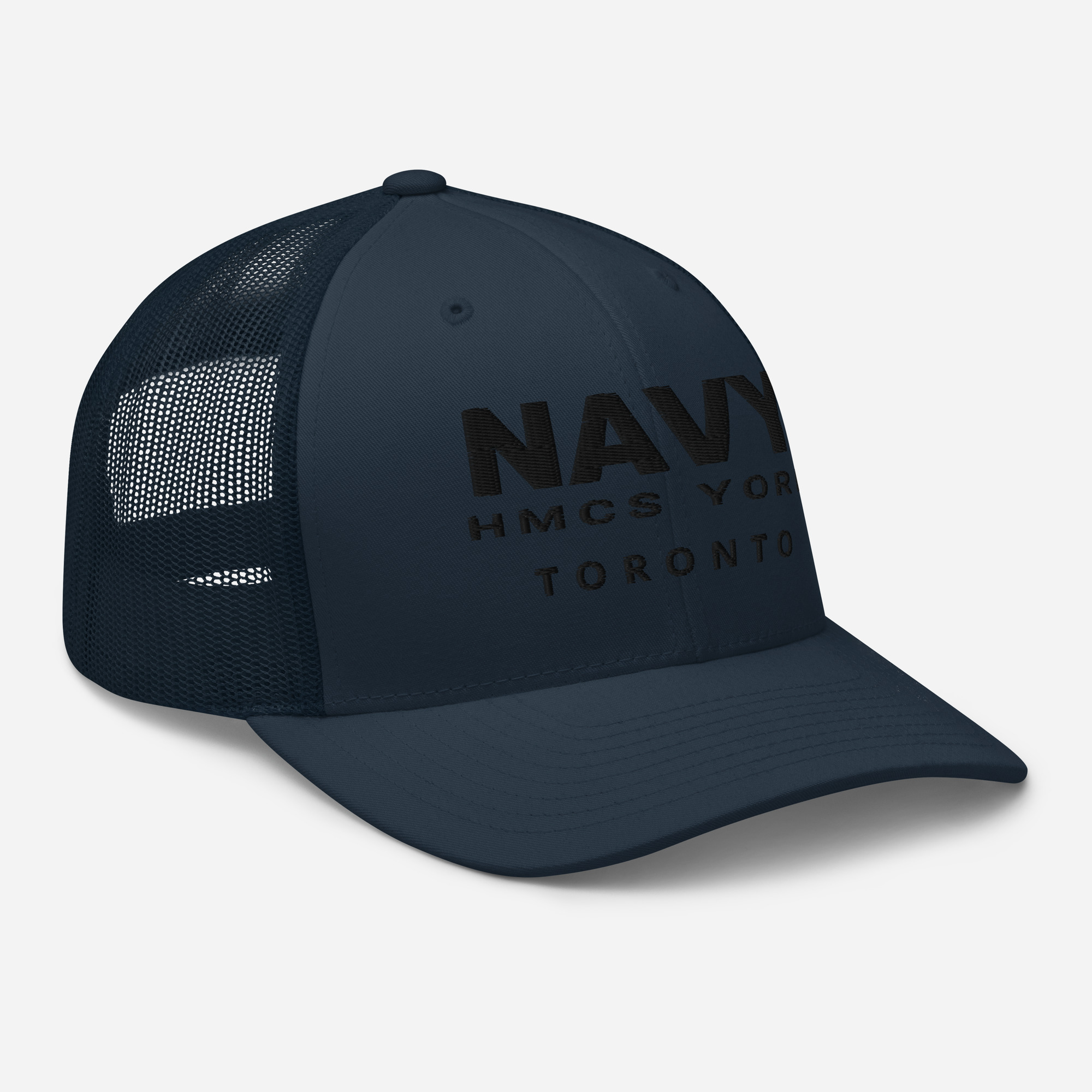 NAVY HMCS YORK Trucker Cap (Black Thread) - Image 5