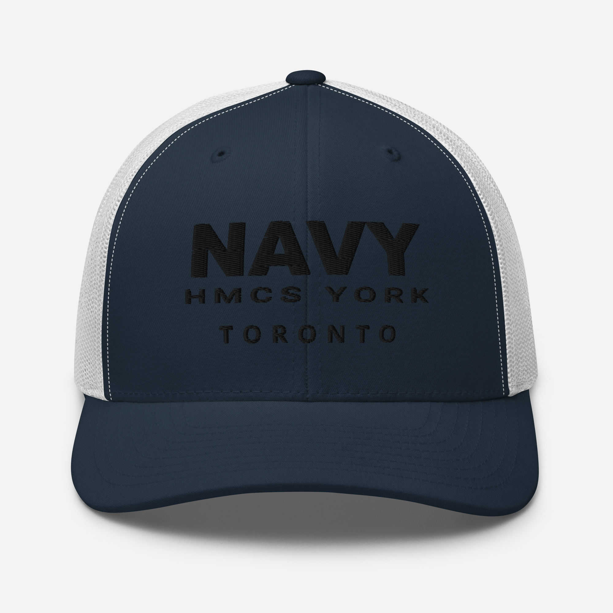 NAVY HMCS YORK Trucker Cap (Black Thread) - Image 7
